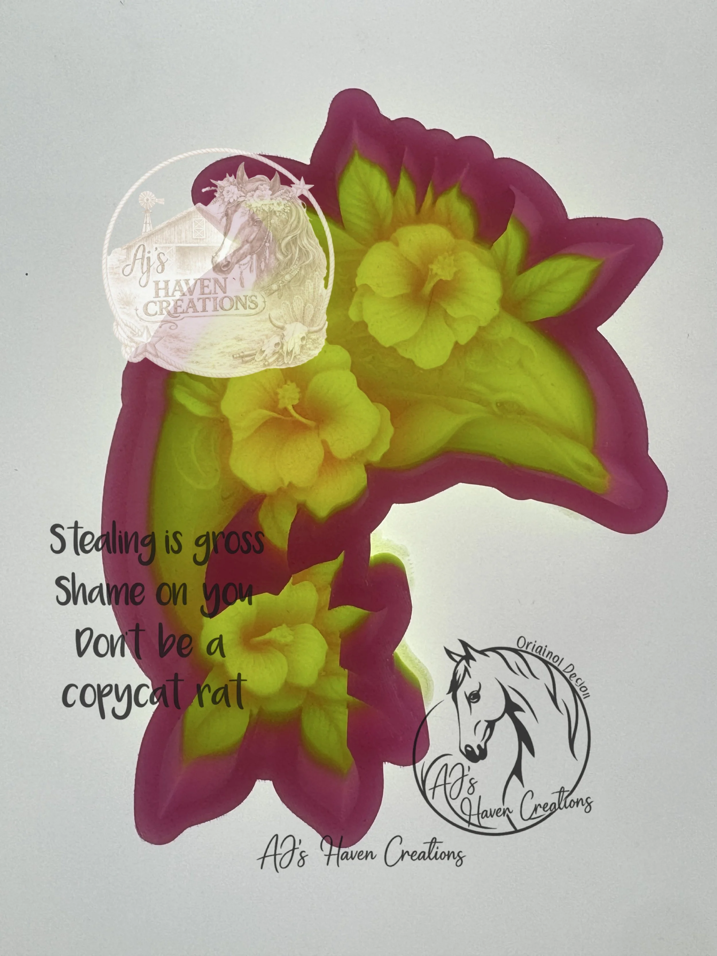 Dolphin with Flowers 3D
