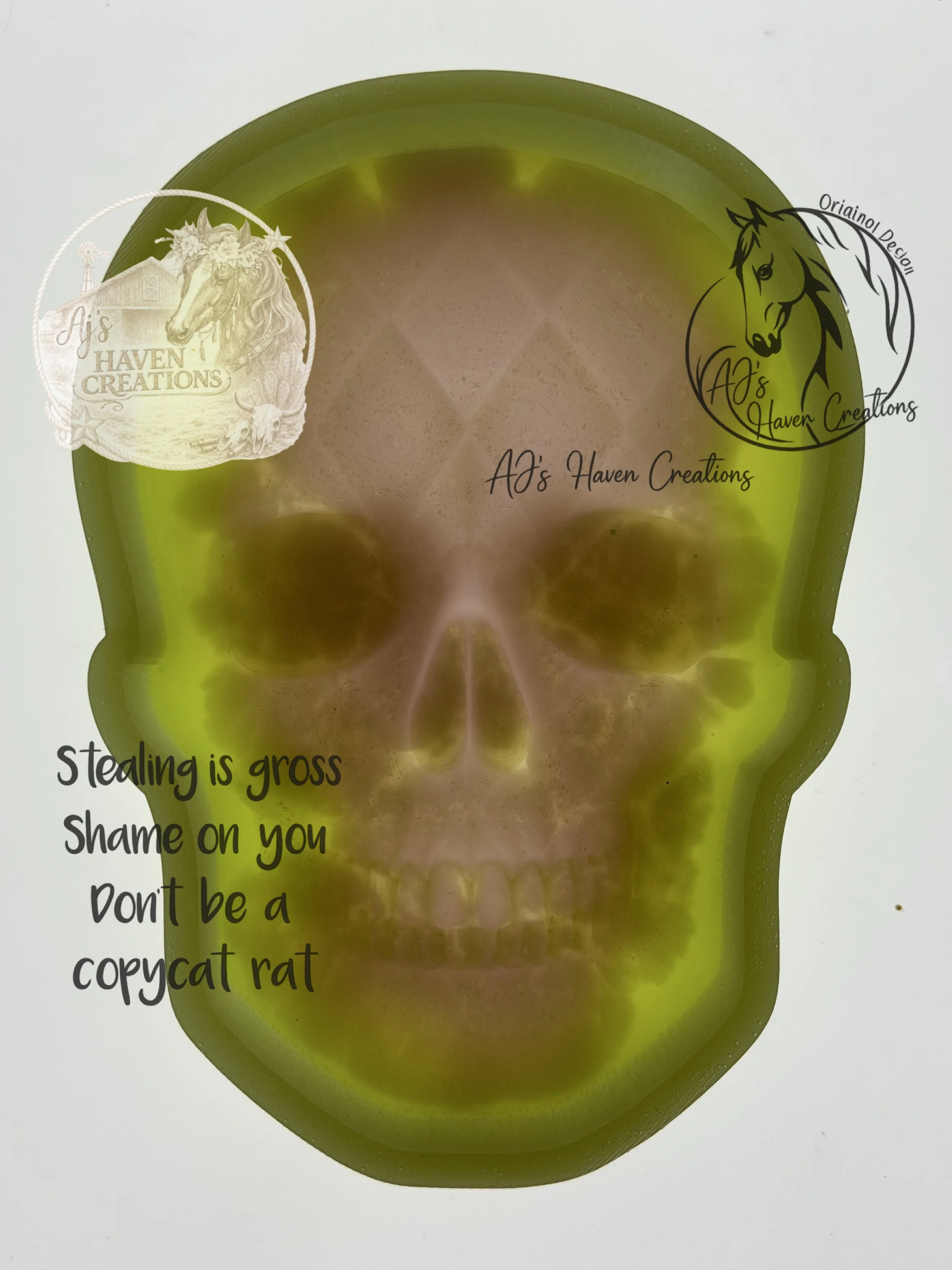 Harlequin Skull 3D