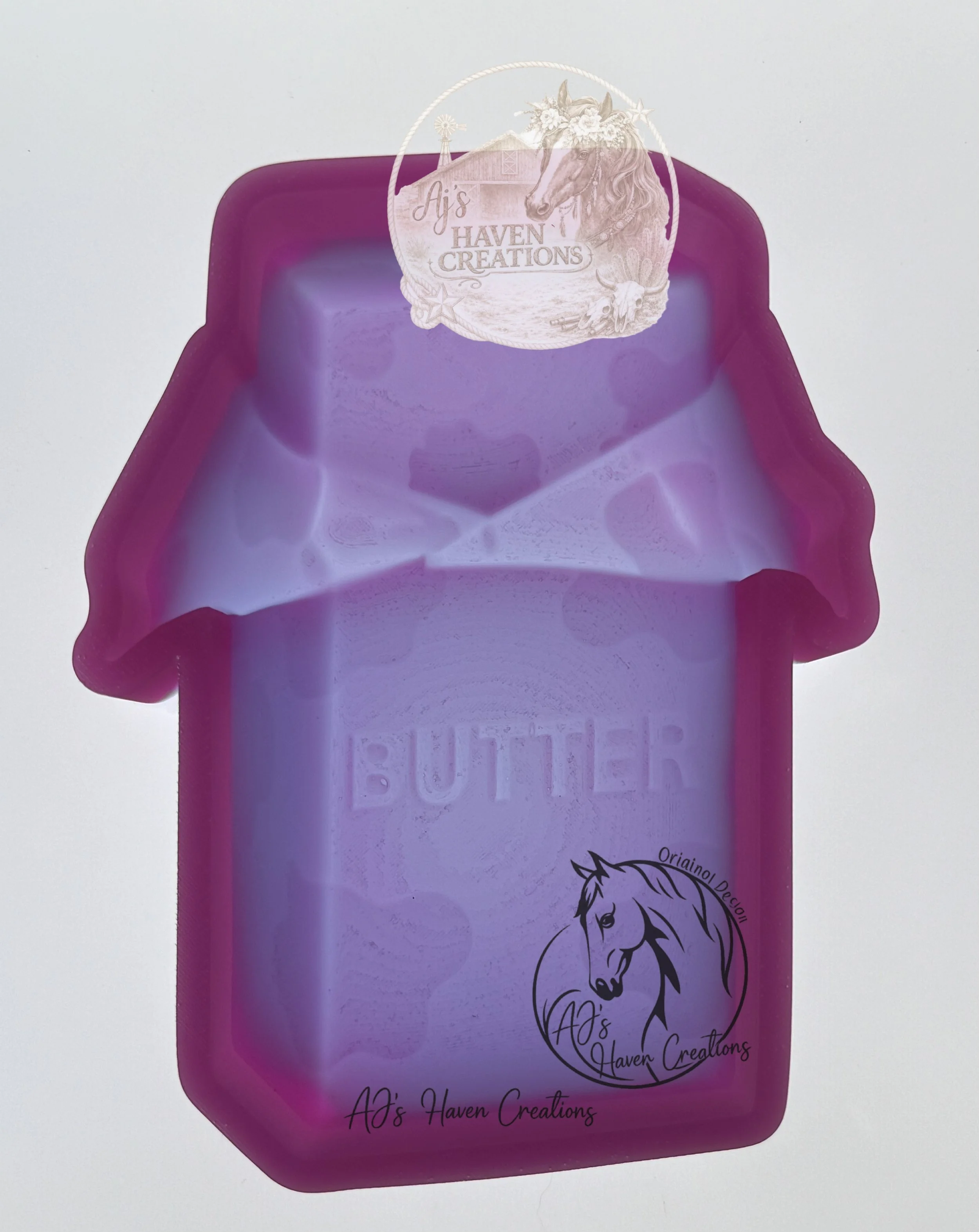 Cow Print Butter 3D