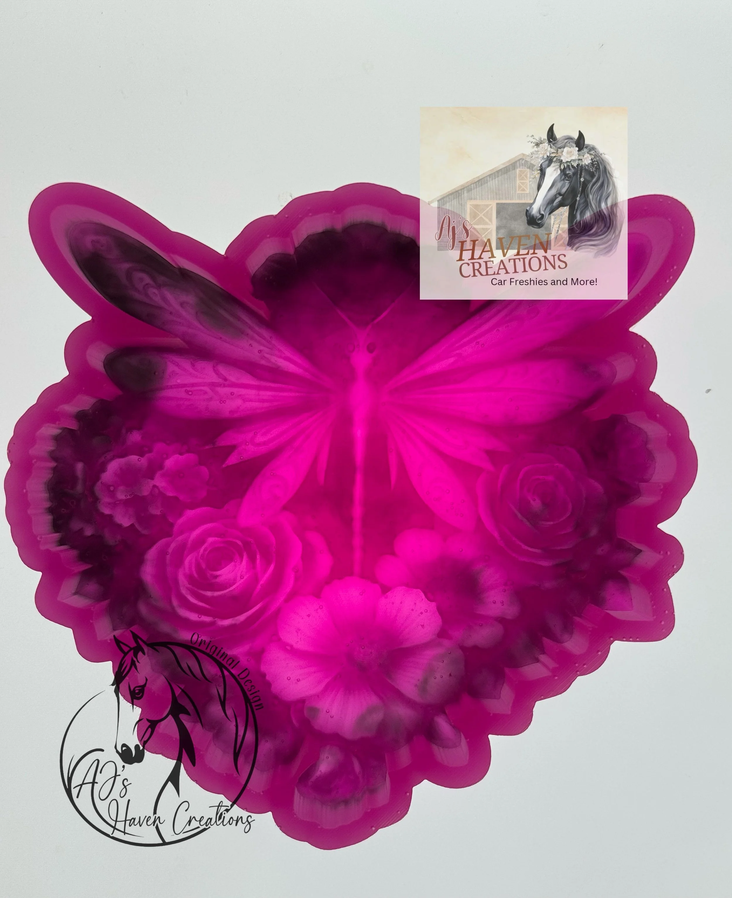 Dragonfly Flower Bouquet 3D