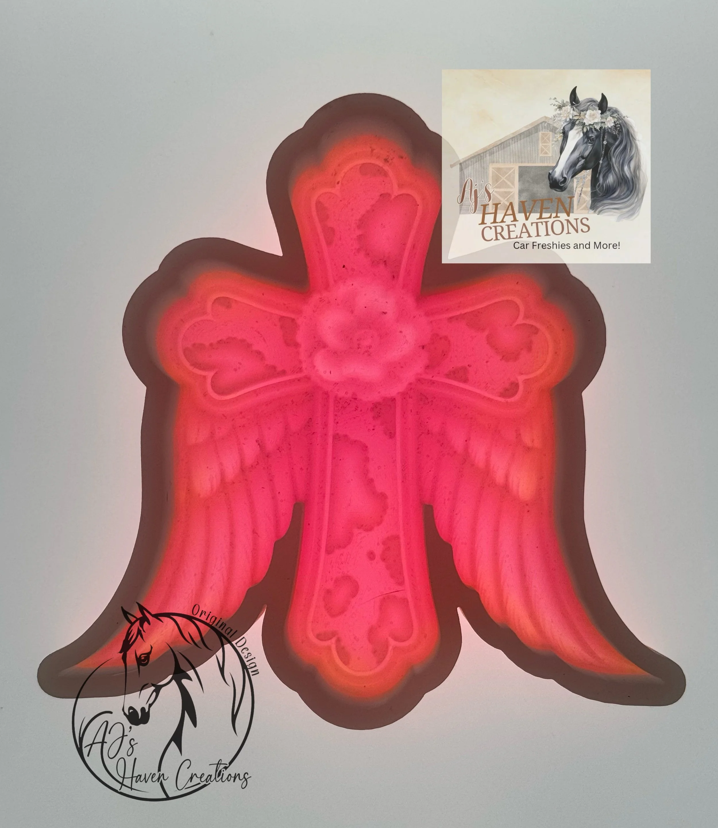 Cross with Wings 3D