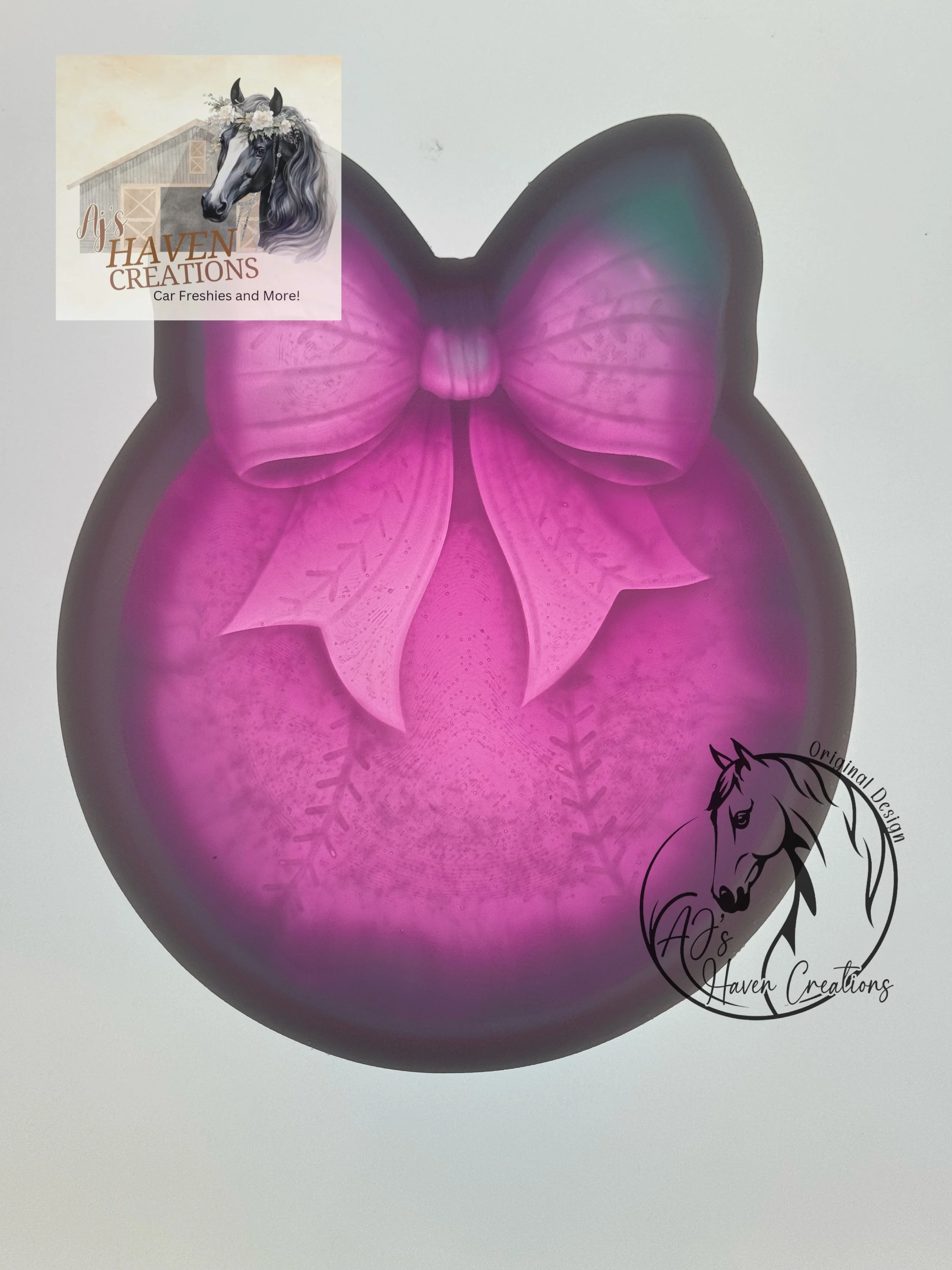 Baseball with Bow 3D