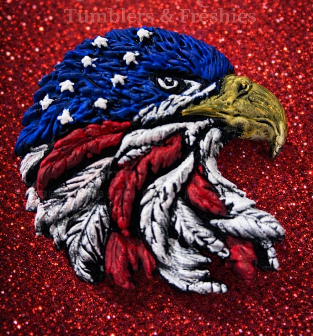 America Eagle Face 3D