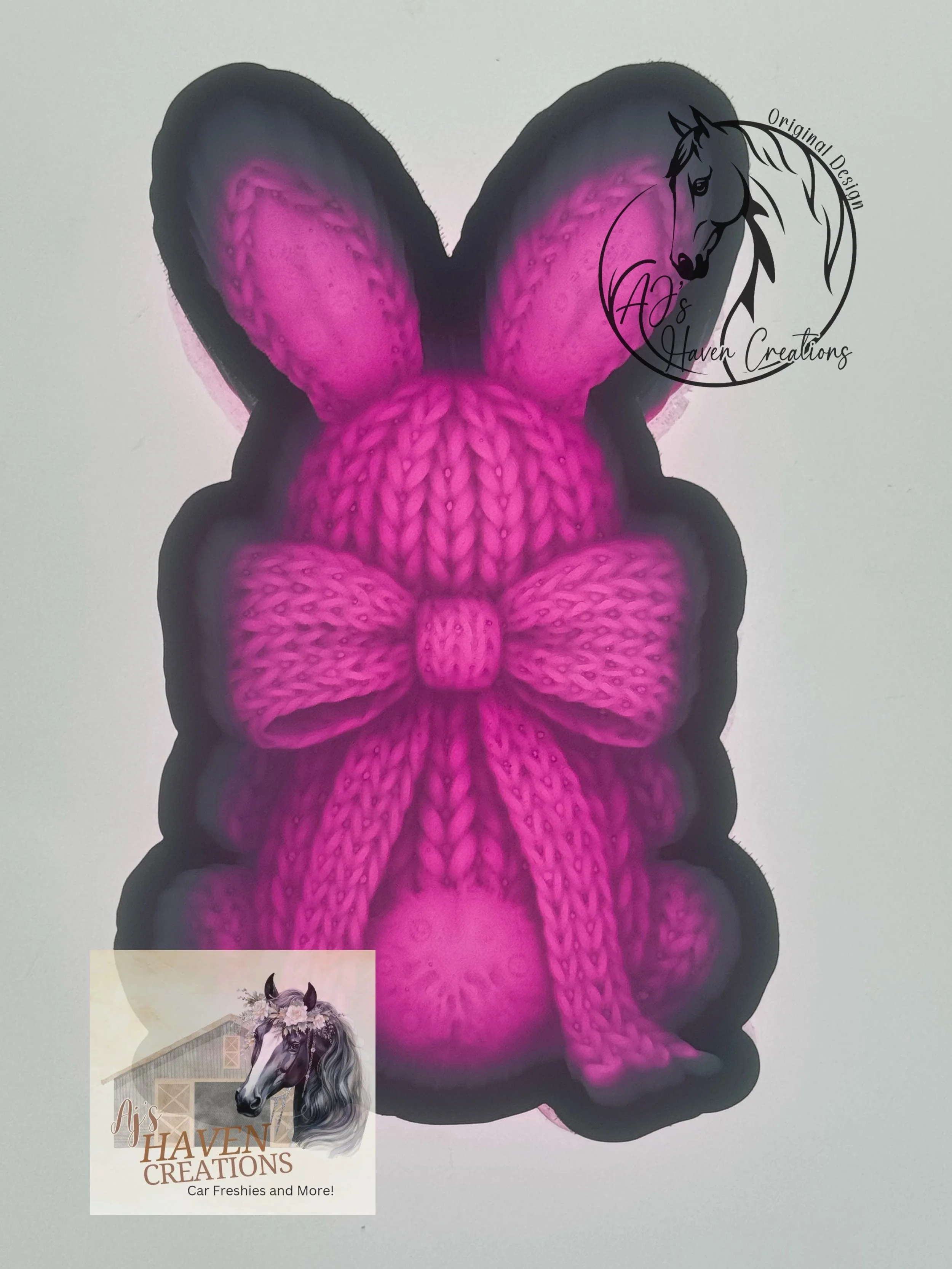 Yarn Bunny Back 3D