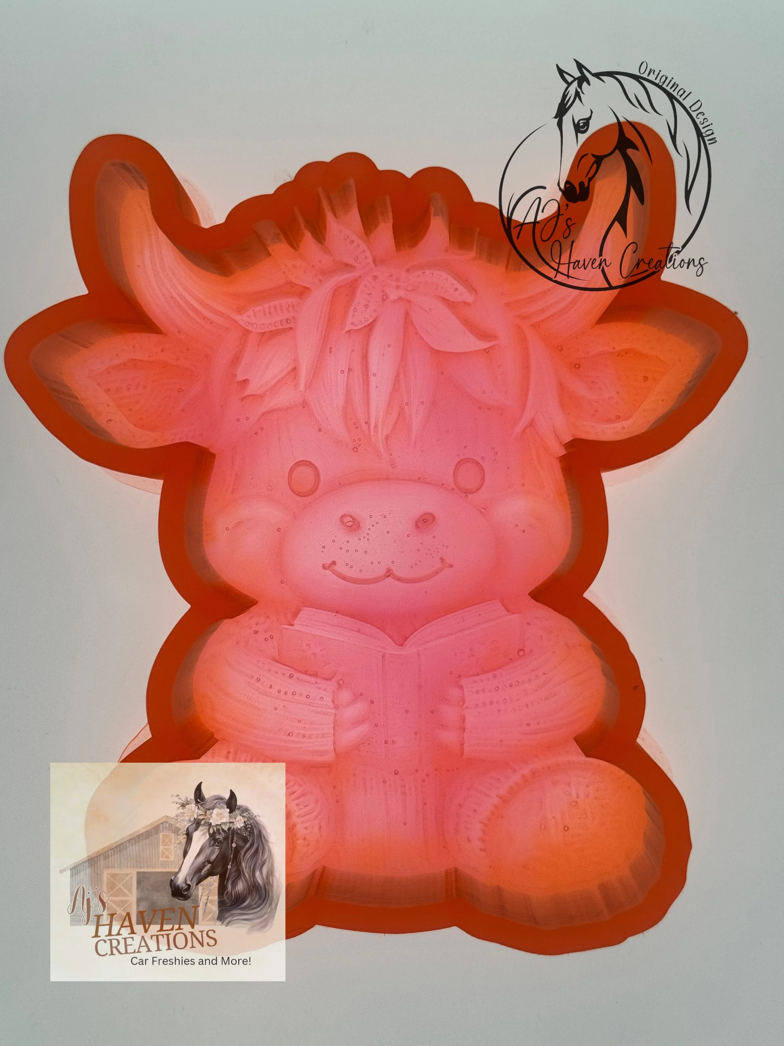 Bear Reading Book 3D