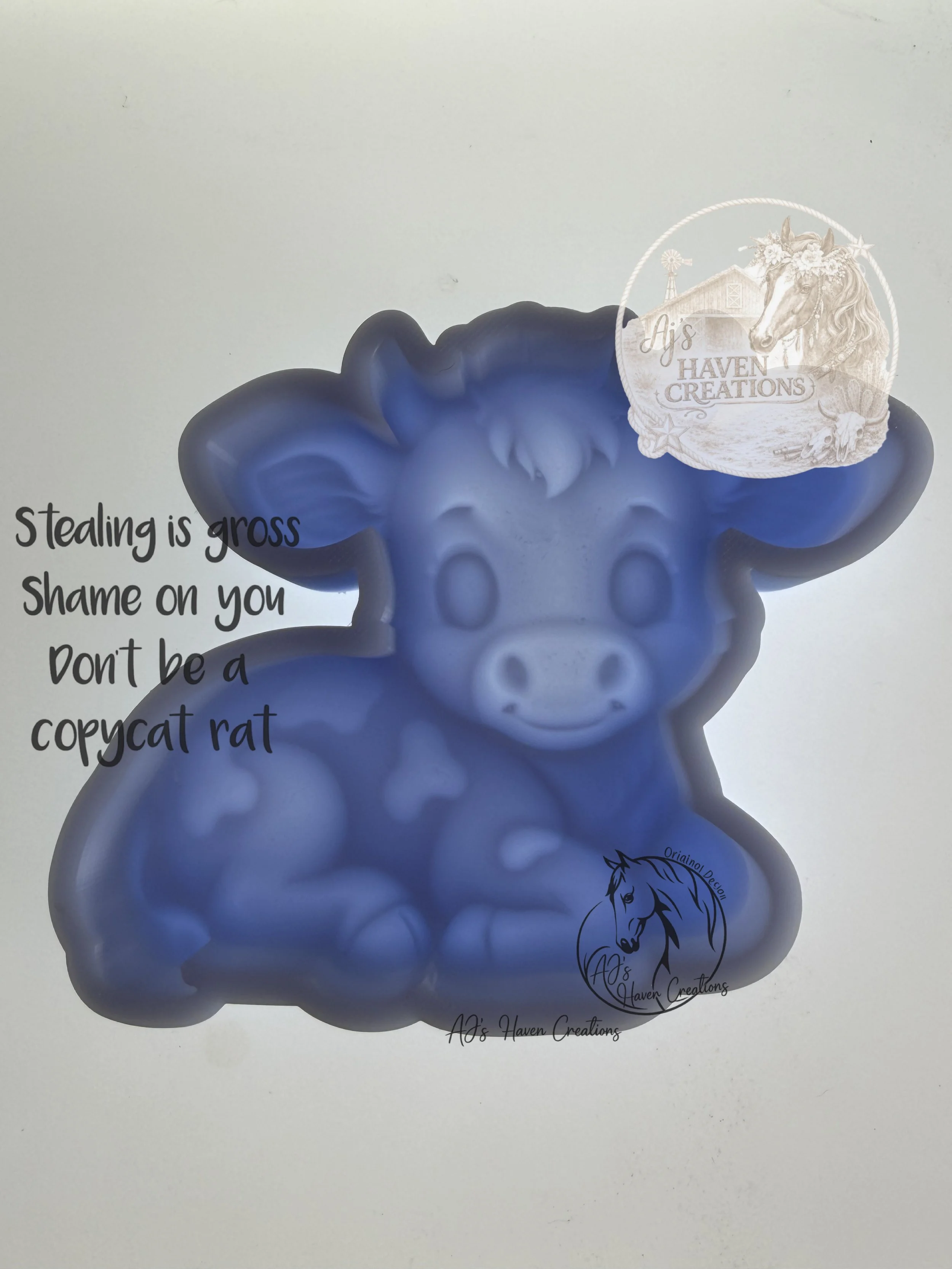 Dairy Cow laying down 3D