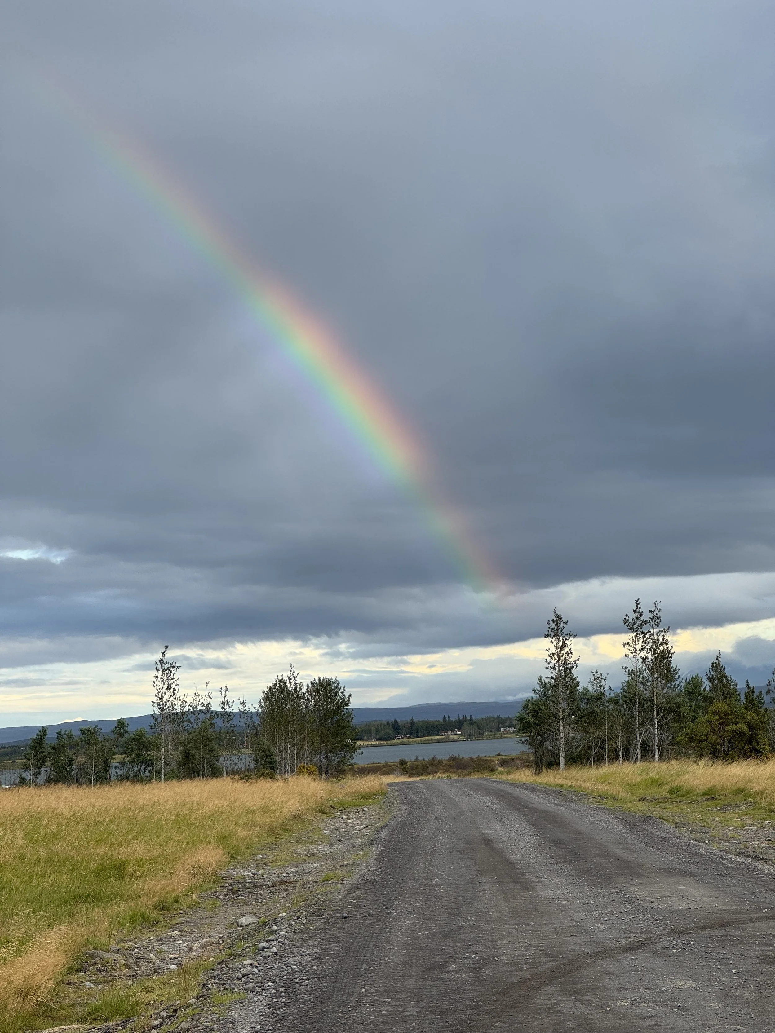 Rainbow over Thingvellir National Park