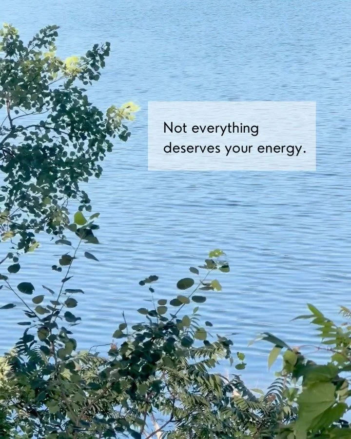 One of the biggest lessons I&rsquo;ve learned this year is that energy is precious... And that not everything deserves our energy.

Not every opportunity.
Not every expectation.
Not every distraction.
Not every opinion.

In yoga philosophy, Brahmacha