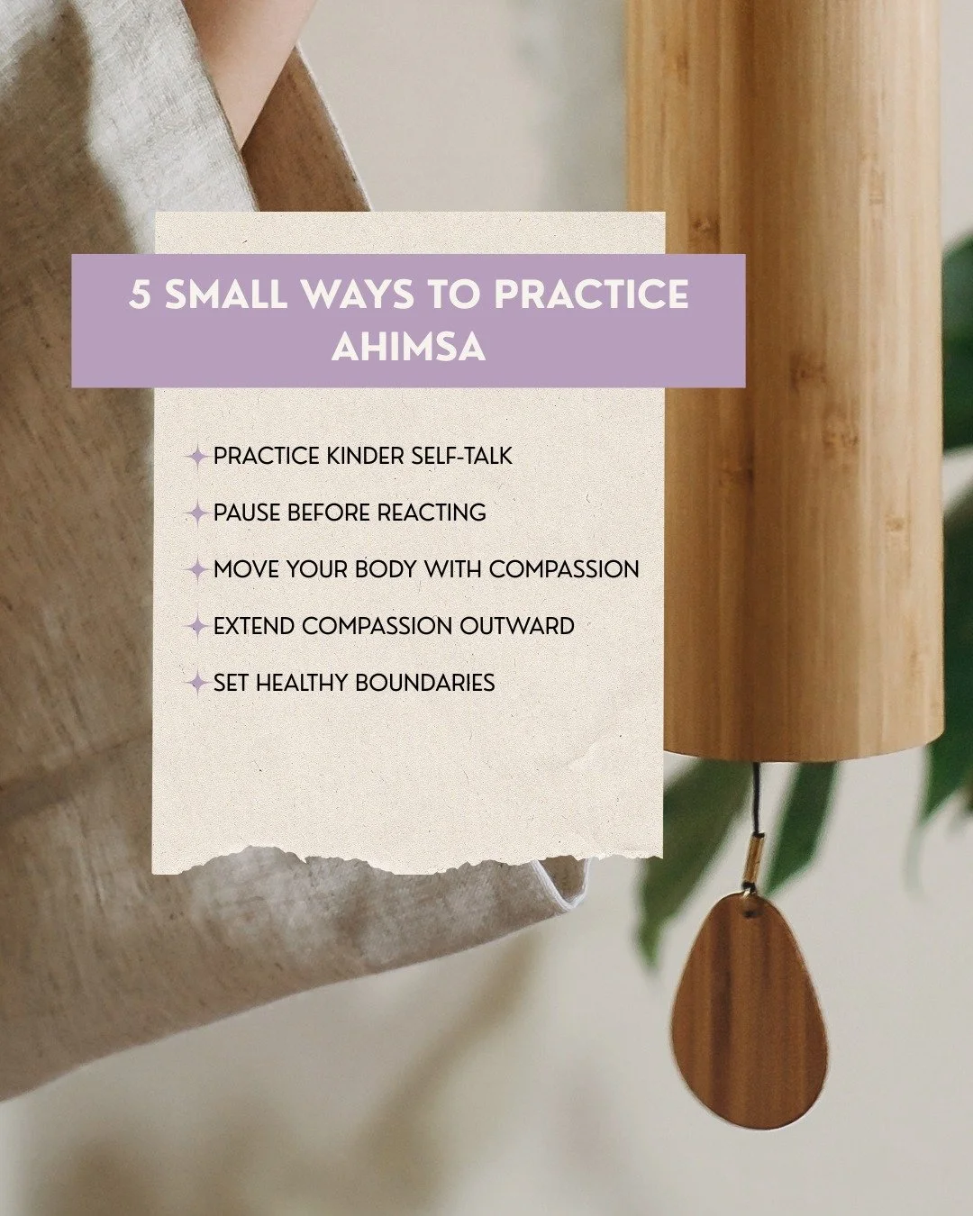 Ahimsa isn&rsquo;t about perfection. It&rsquo;s a lifelong practice of choosing compassion again, and again, in the small moments that shape our lives. 

Simple daily reflections:

✨ Where did i show kindness today?
✨ Where did i cause harm, intentio