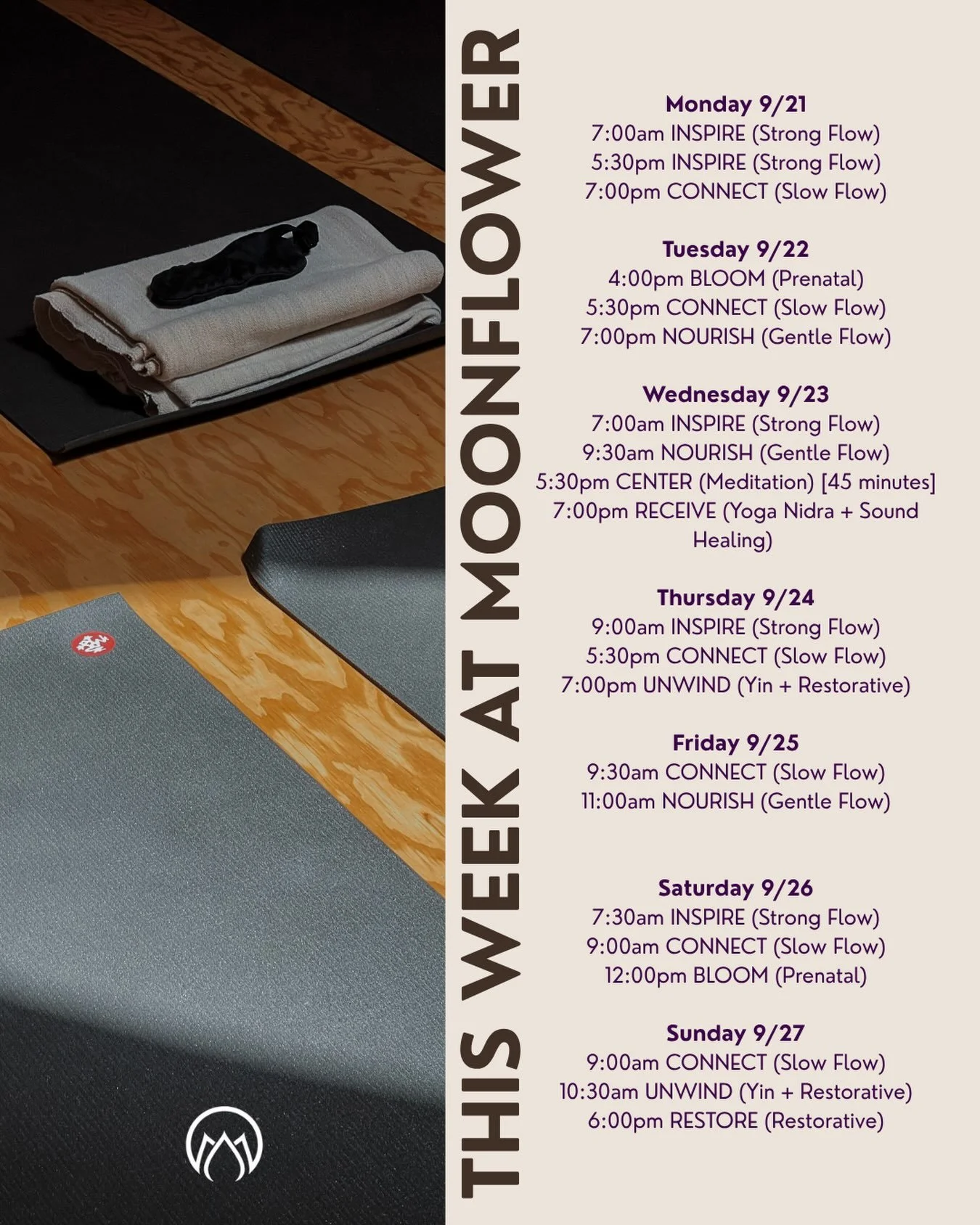 🍁 OUR FALL SCHEDULE IS HERE 🍁
New season, new rhythms, new ways to move with us!

Our fall class schedule is officially live, with plenty of opportunities to slow down, build strength, breathe deeper, and reconnect.

Whether you&rsquo;re craving mo