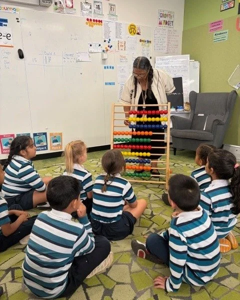 Our Year 2 students have been enjoying their new abacuses! 🧮Working with concrete materials helps make abstract concepts like addition and subtraction more tangible, supporting a deeper understanding. 

Over time, students build confidence and rely 