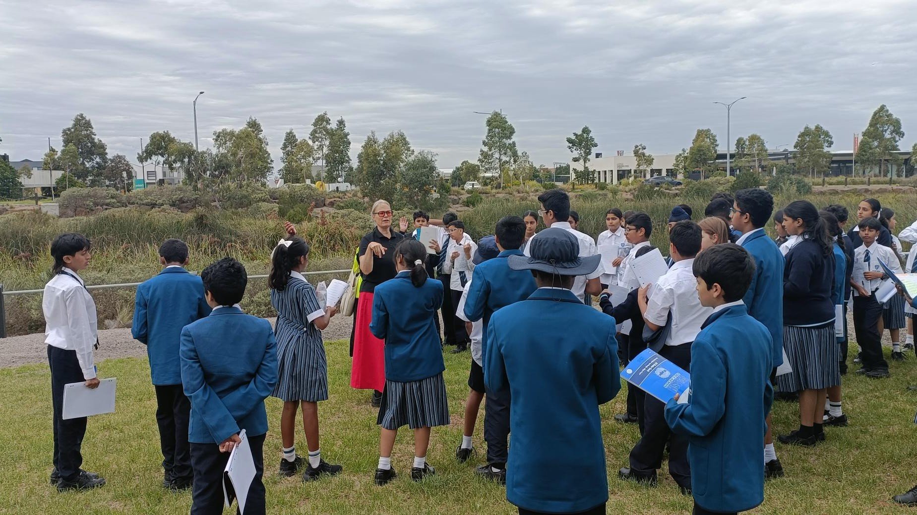 Our Year 7 Mambourin students have officially launched their year-long wetlands observation project, combining hands-on fieldwork with deep research and critical thinking. 🌿

To kick things off, students were joined by Dr Dominique Hes, Principal at