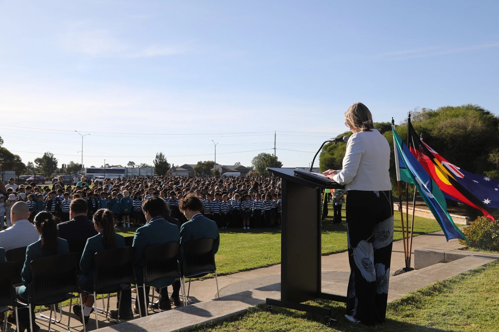 Today, both campuses came together to commemorate ANZAC Day through meaningful ceremonies of reflection and respect.

With wreath laying, the recitation of the Ode of Remembrance, the Last Post and a minute of silence, students and staff paused to ho