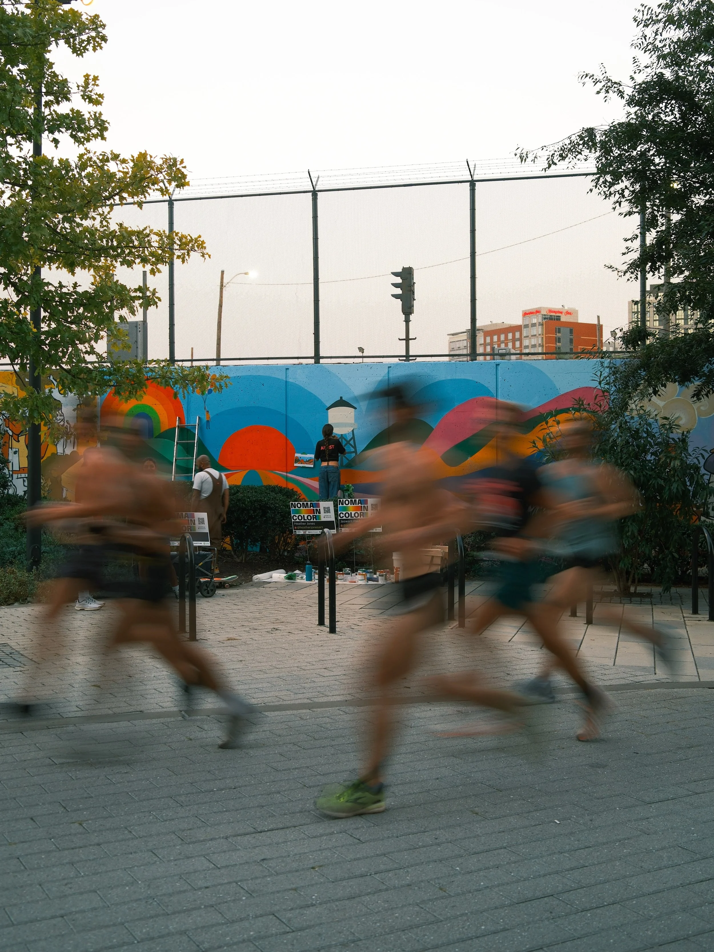 Runners (my fav ones at the end) and our mural (in progress but I&rsquo;m in love with it already)
