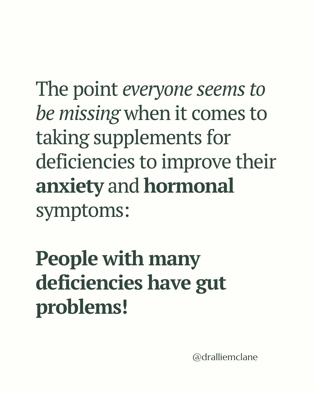 If you&rsquo;re going for the mineral balancing and the hormone support without tackling the very thing driving the inflammation and malabsorption first (your gut), then progress will be hard to make.

Undermethylators are usually deficient across th