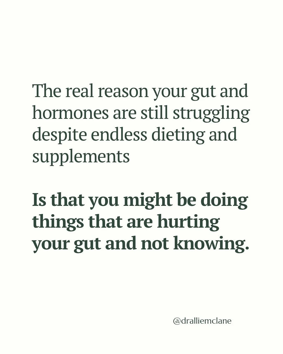 Many &ldquo;healthy&rdquo; habits can hurt your gut without you realizing it. Always ask, at what cost to your microbiome?

&bull; Berberine for blood sugar can really harm the microbiome through killing off good keystone bugs.
&bull; Ox bile and bil