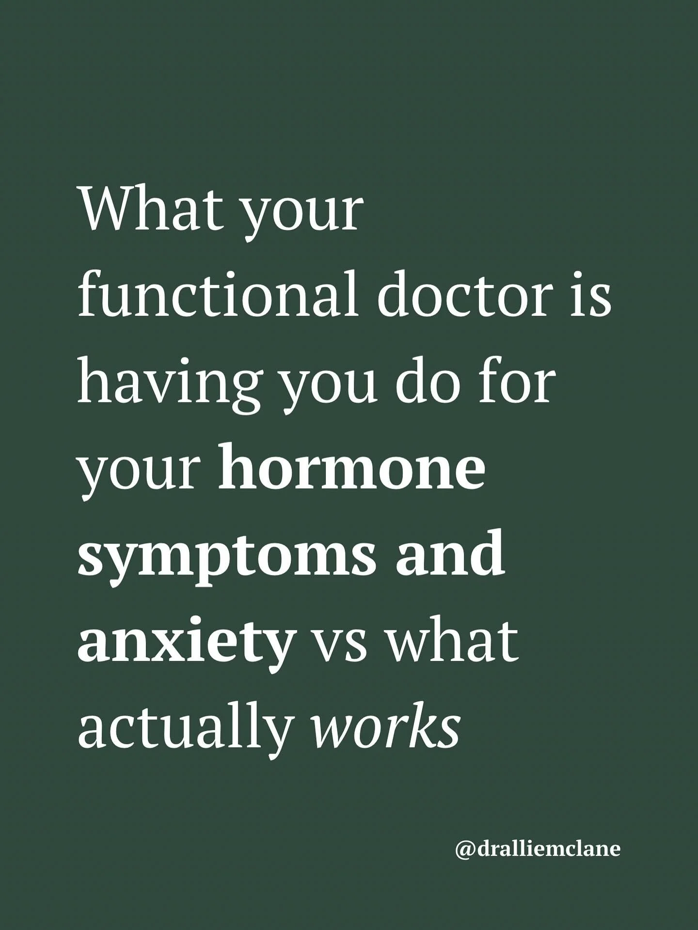 Every week I speak to women that say the same thing. They are worried if a functional approach even works after spending so much time and money and getting no where.

It&rsquo;s not working because it doesn&rsquo;t connect the dots and it&rsquo;s not