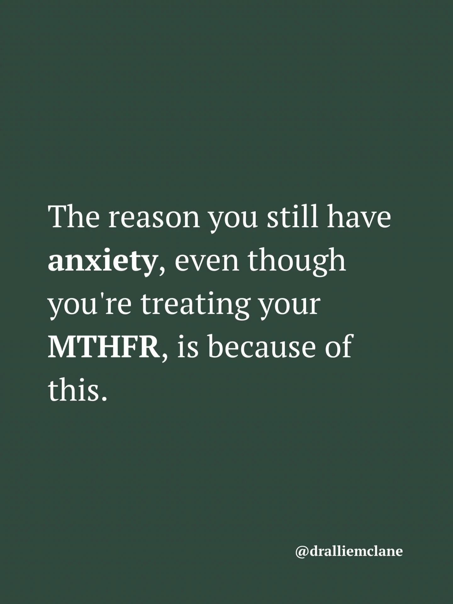 You&rsquo;ve done the genetic testing, you know your MTHFR status, you&rsquo;re taking methylfolate and B12 and you still feel anxious.

Genetic testing is a genuinely useful starting point. But it only tells you how your body is designed to function