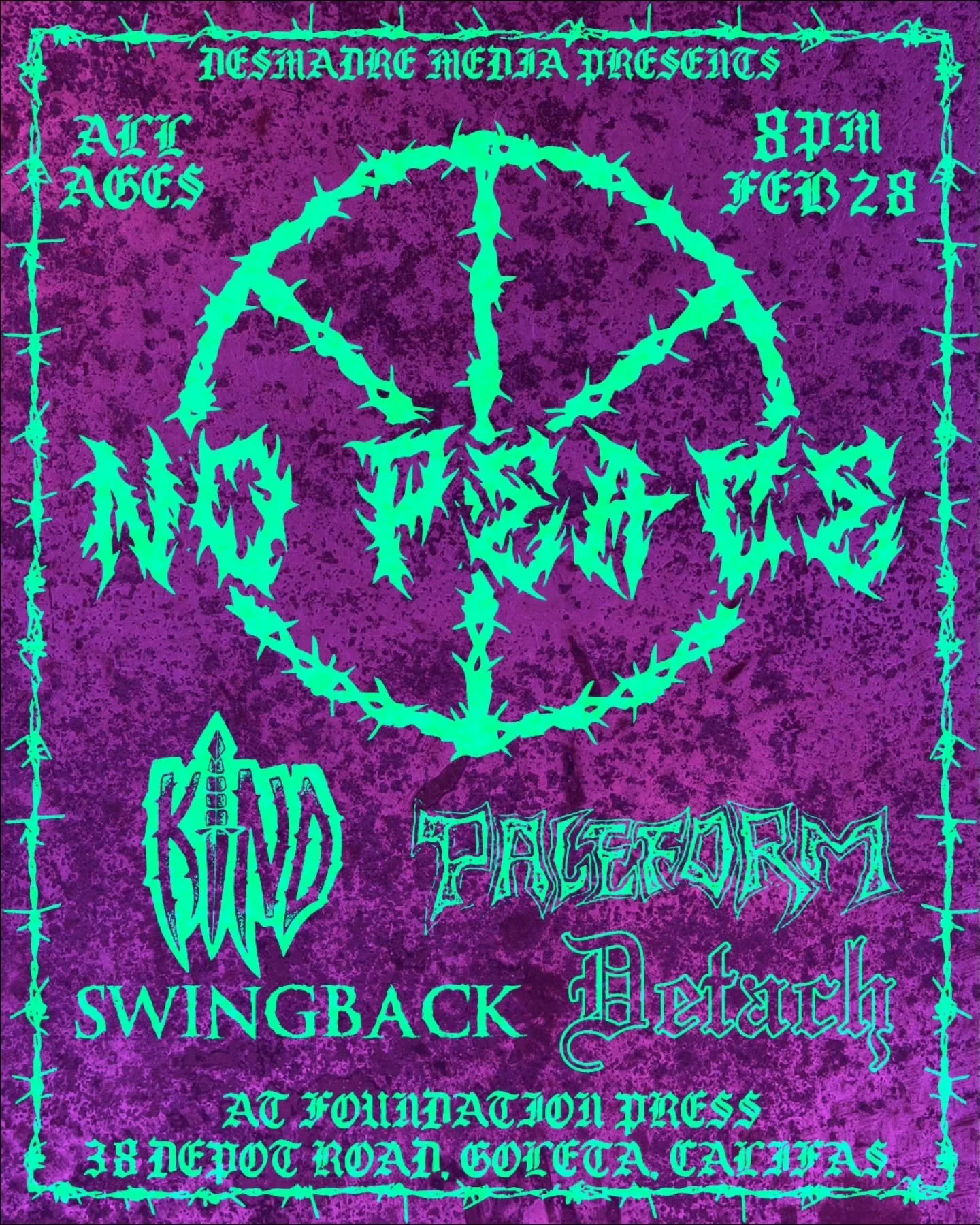 CATCH US THIS SATURDAY AT NO PEACE!
HARDCORE BANDS FROM ALL OVER THE 805 THROWING IT DOWN.

WE WILL BE AT @foundationpress TATTOOING  EXCLUSIVE FLASH!

WE ARE PROUD TO COLLABORATE WITH @_labuffy_ AND OFFER SOME DESIGNS MADE BY THE OX LEGEND THEMSELVE