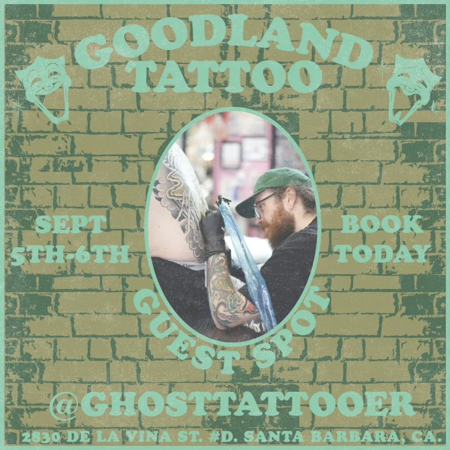 THIS FRIDAY THE 5TH WE GOT THE HOMIE @ghosttattooer IN THE SHOP! 

HE WILL BE HERE TILL SATURDAY THE 6TH! 

HE SPECIALIZES IN TRADITIONAL AND JAPANESE STYLE WORK 🦅🐉

BOOK  WITH HIM DIRECTLY OR WALK IN AND TRY YOUR LUCK 🎲

WE'LL SEE YOU HERE 🎭