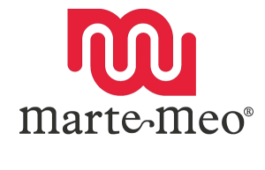 Logo der Marke Marte-MEO mit rotem und schwarzem Design und Schriftzug