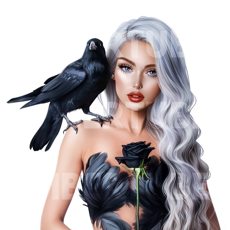 Lady and Crow
