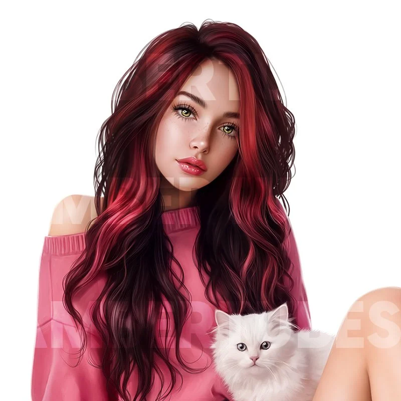 Girl and Kitty 2