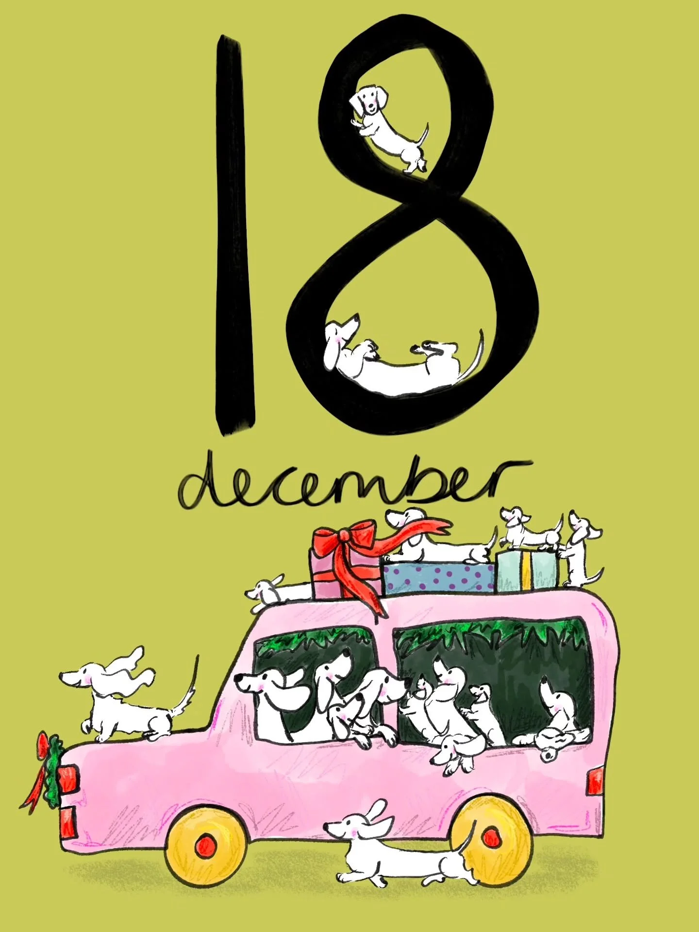 18th #adventcalendar #dachshundlove