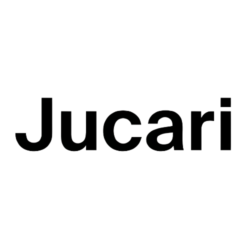 The word "Jucari" in bold black font on a white background.