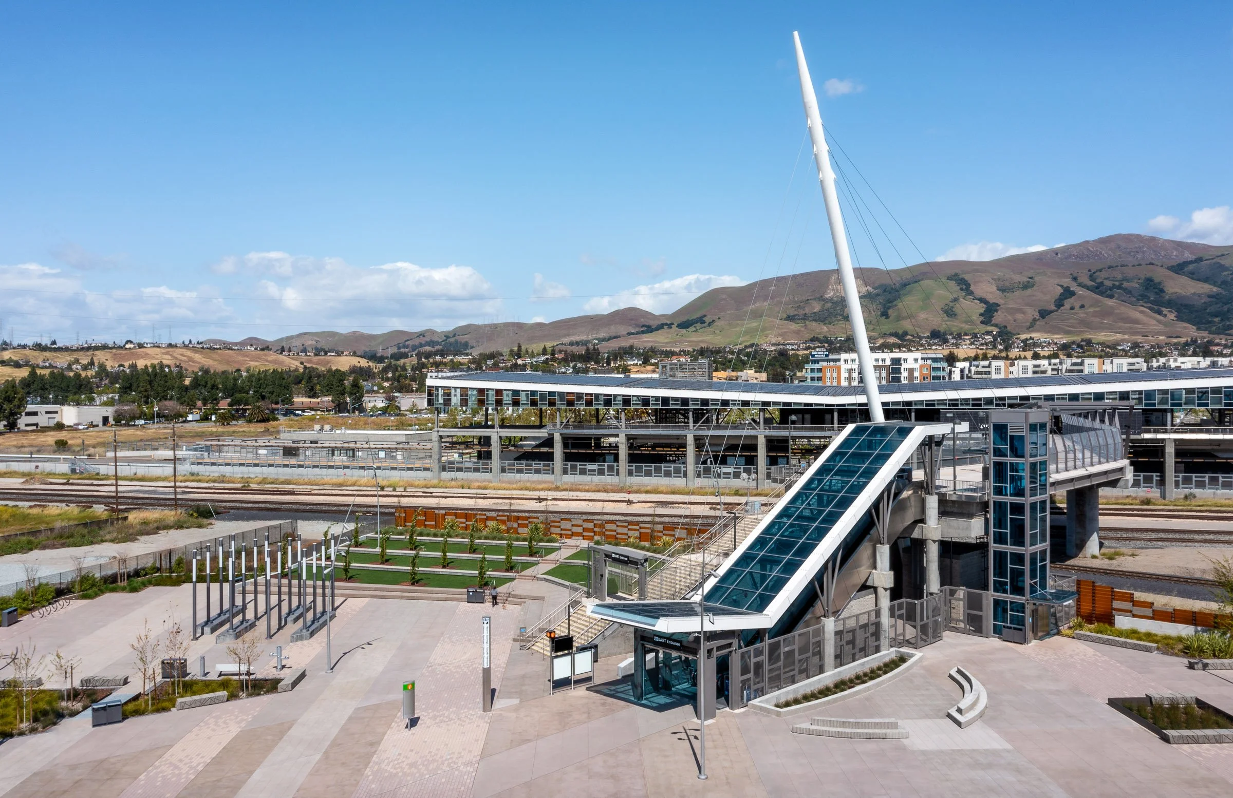 The design employed "woonerf" principles to create safe and engaging multi-modal access to the BART station, the residential communities, and the surrounding area.