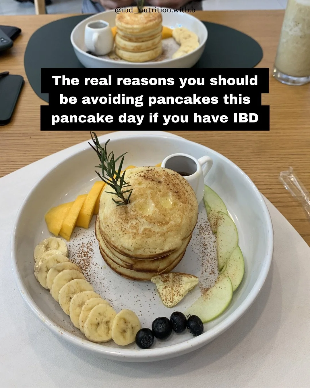 Repeat after me - it&rsquo;s just one day! Pancake day!

The only reason you shouldn&rsquo;t be eating pancakes Is because you don&rsquo;t want to (or you forgot 😅)

You&rsquo;re allowed to eat foods you enjoy.
You don&rsquo;t need a healthier versi