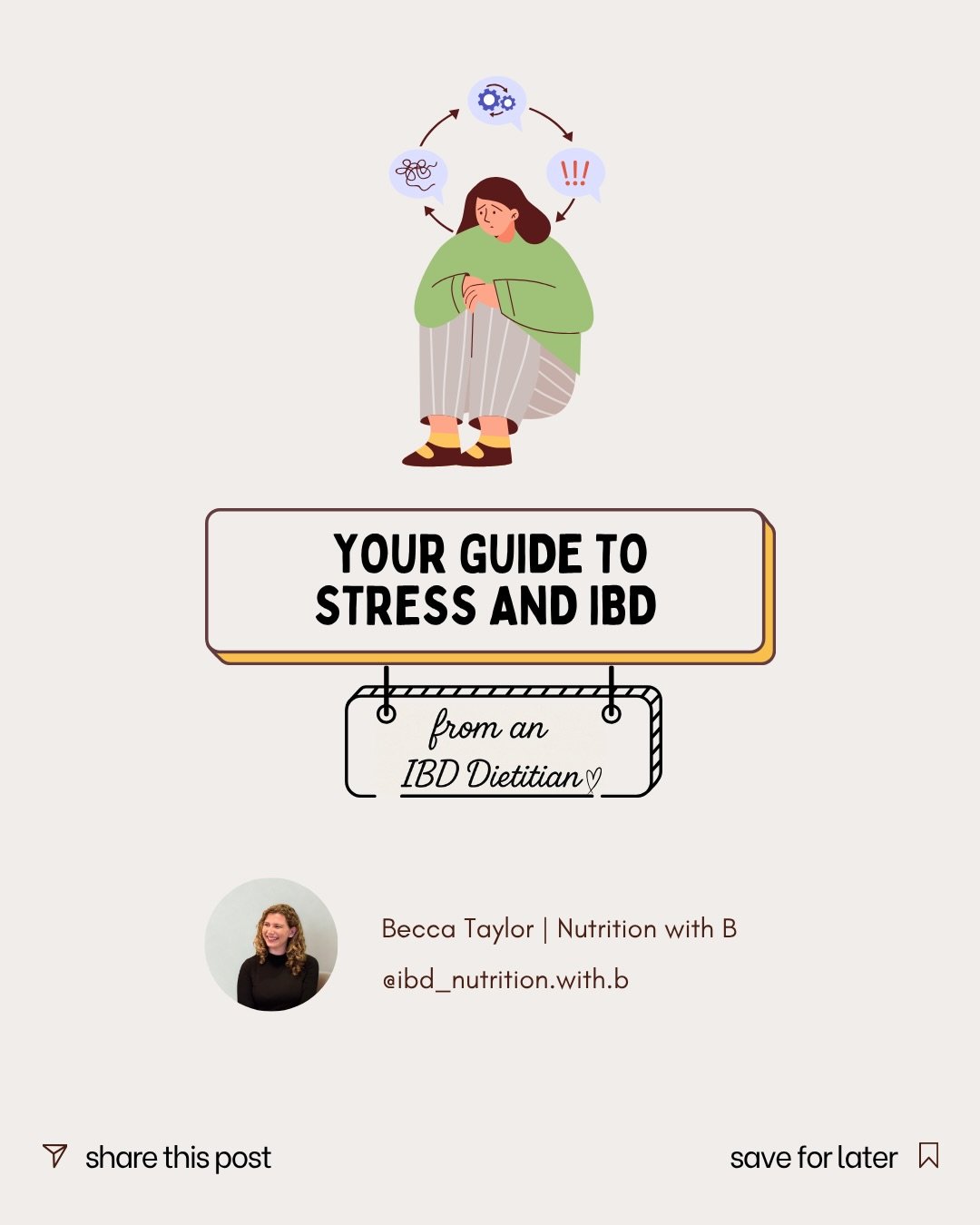 Stress and IBD 🤍

Stress is unsurprisingly really common when you&rsquo;re living with IBD. Managing symptoms, uncertainty, and day-to-day life is a lot. But when stress is left unsupported, it can start to take a bigger toll.

People with IBD are m