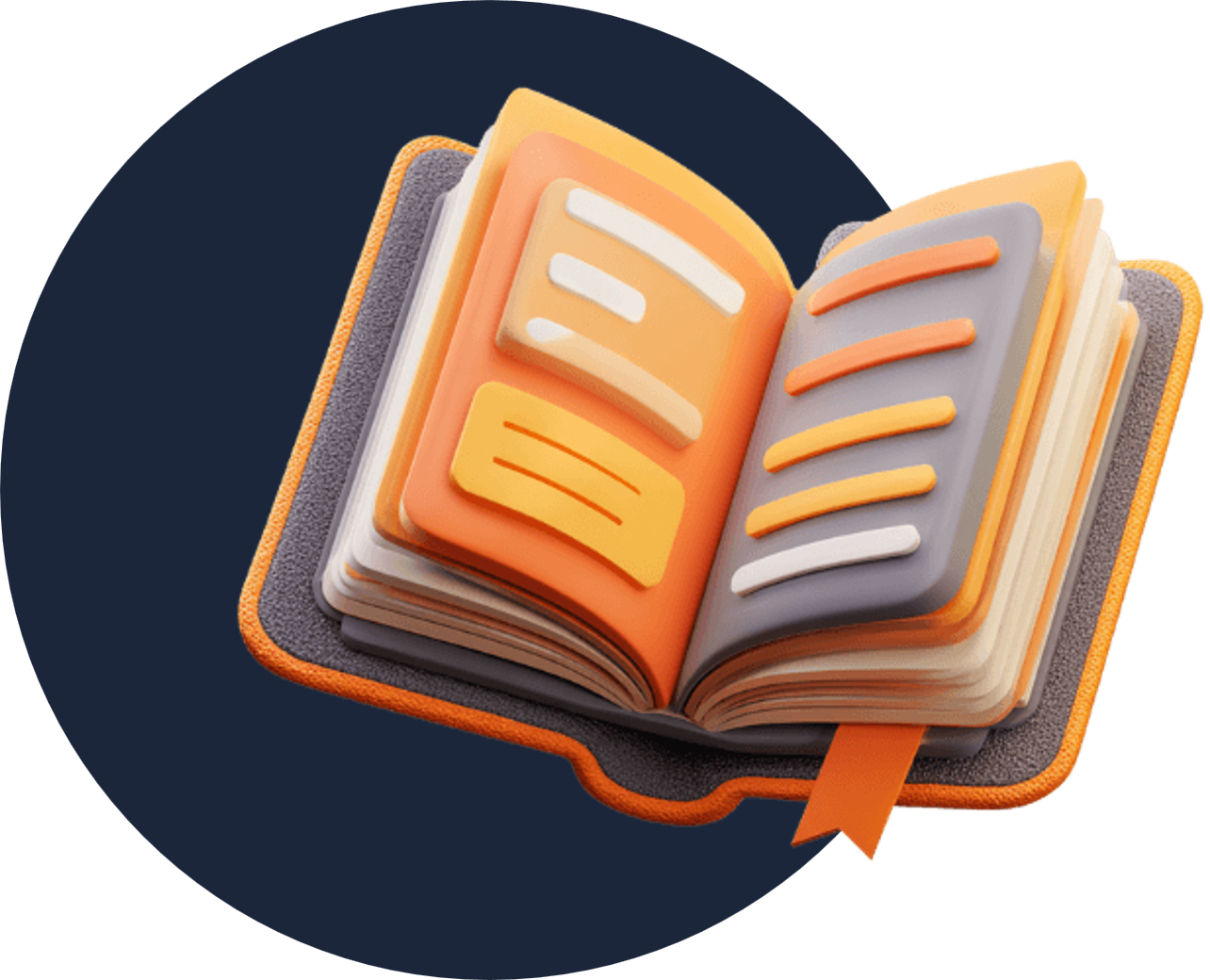 Dekoration - ein aufgeschlagenes Buch