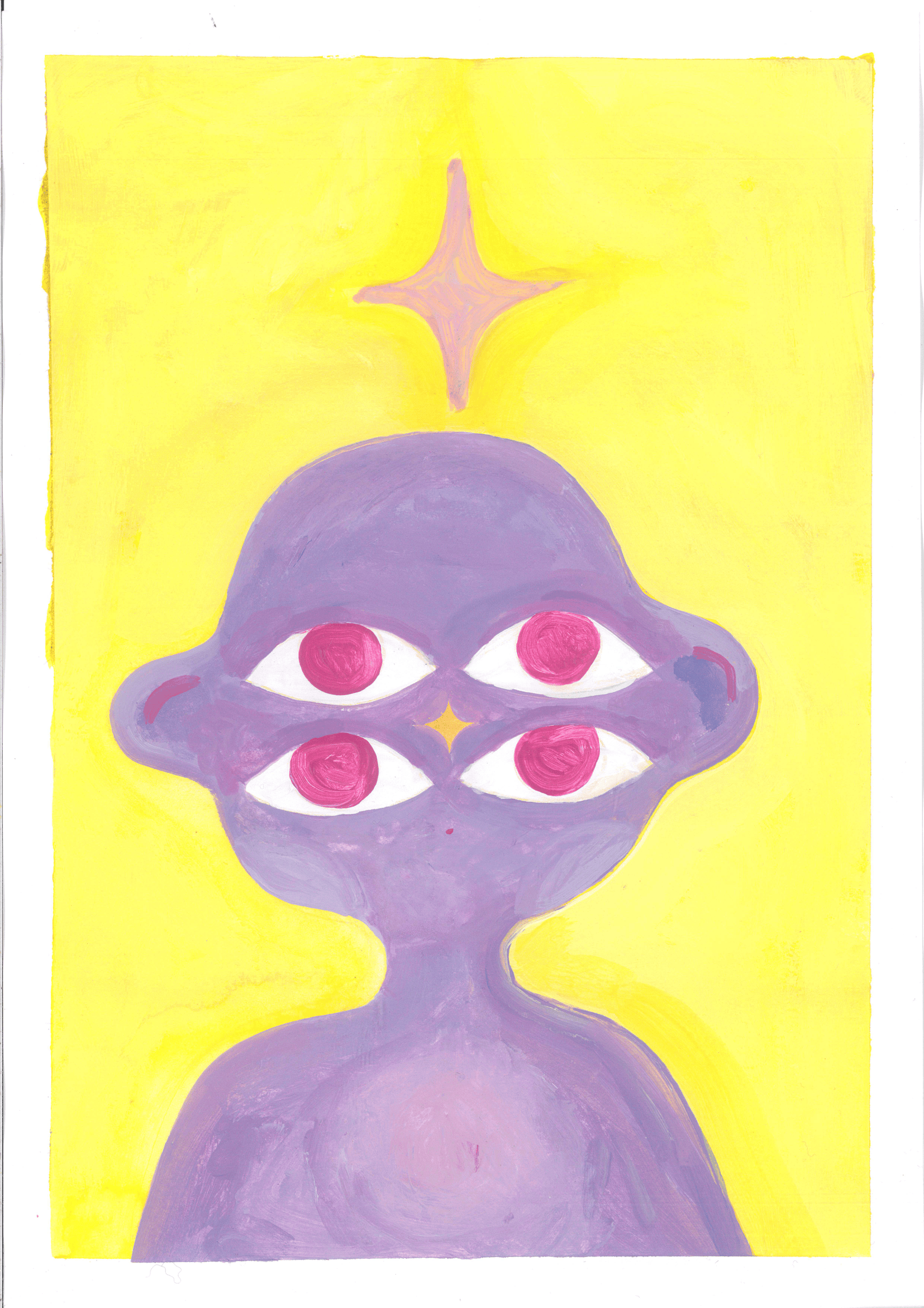 'Eyes open, magic received' - original A4