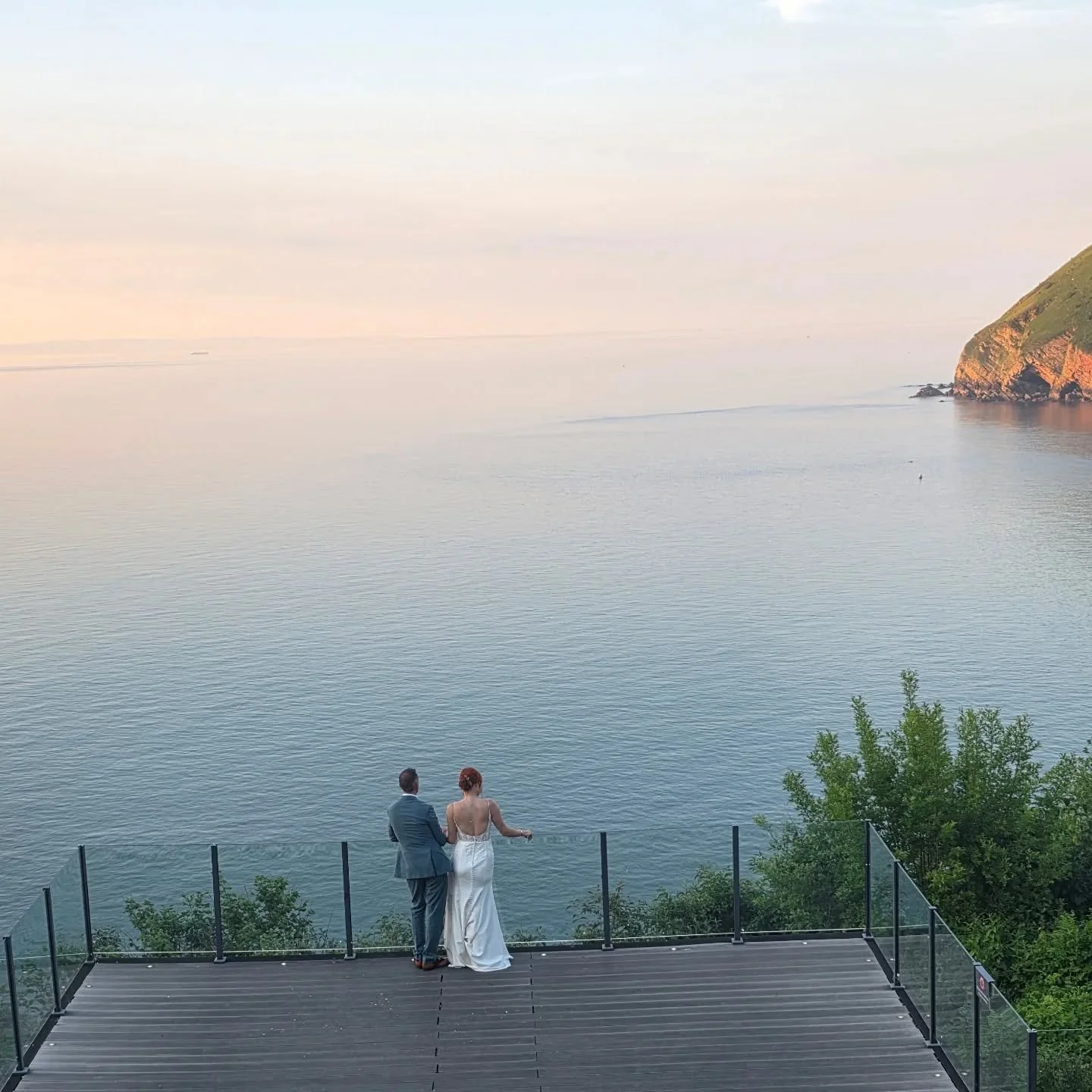 Had the absolute best day with my new husband
@jimmyhansd ! Glorious sunshine, the most wonderful wedding guests, and a view I just can't get tired of! ❤️👰🤵&zwj;♂💍