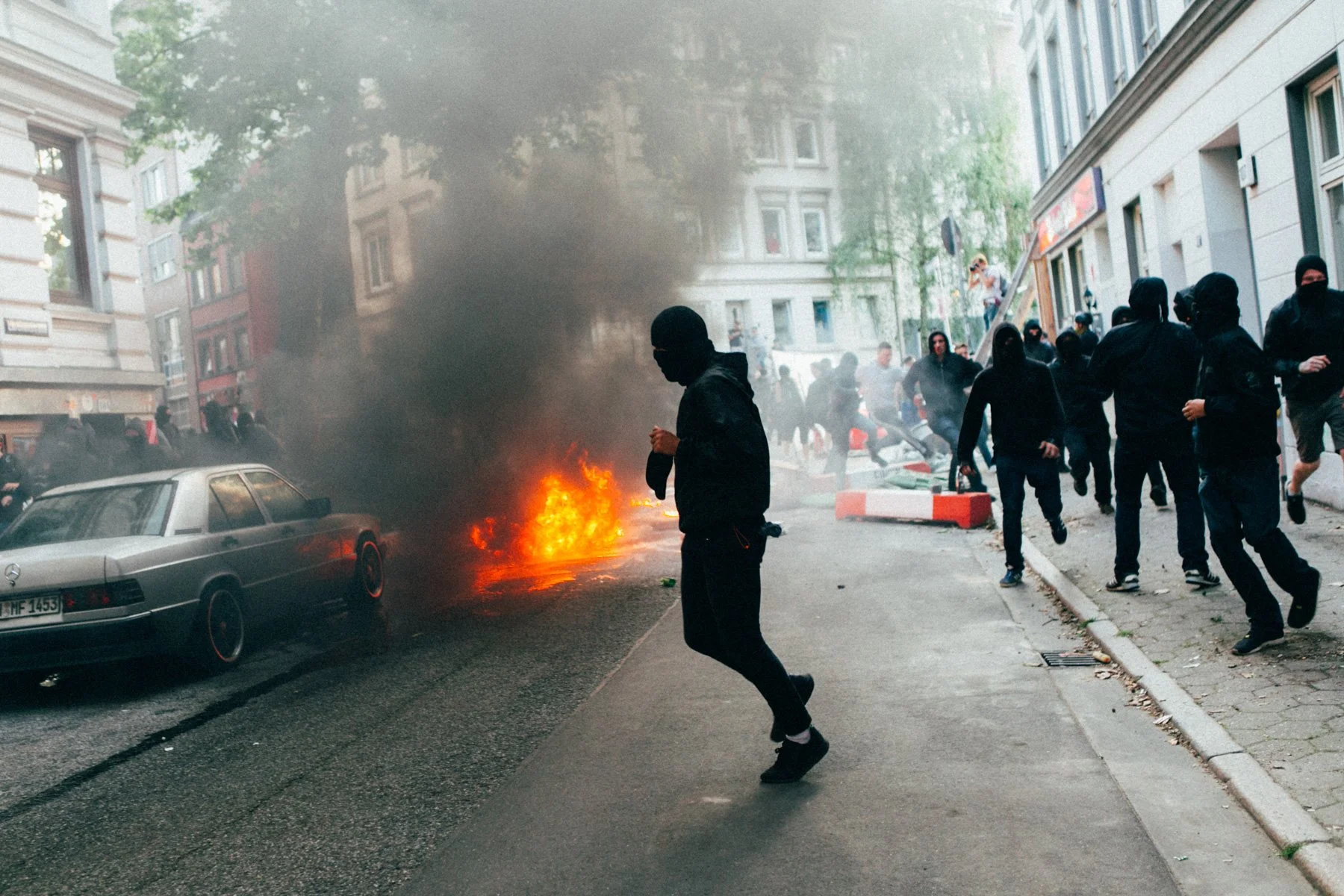 Protest against G20-Summit in Hamburg, Germany