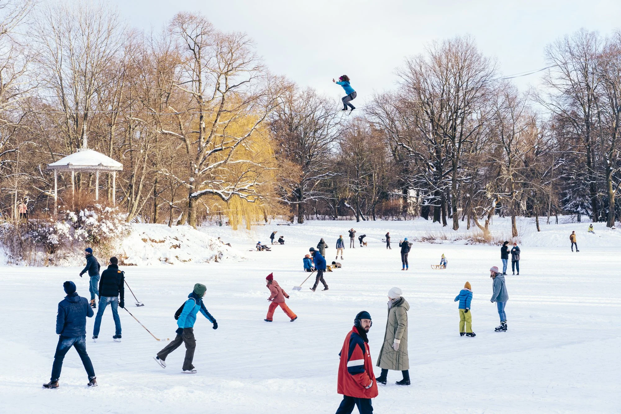 Winter in Leipzig, Germany