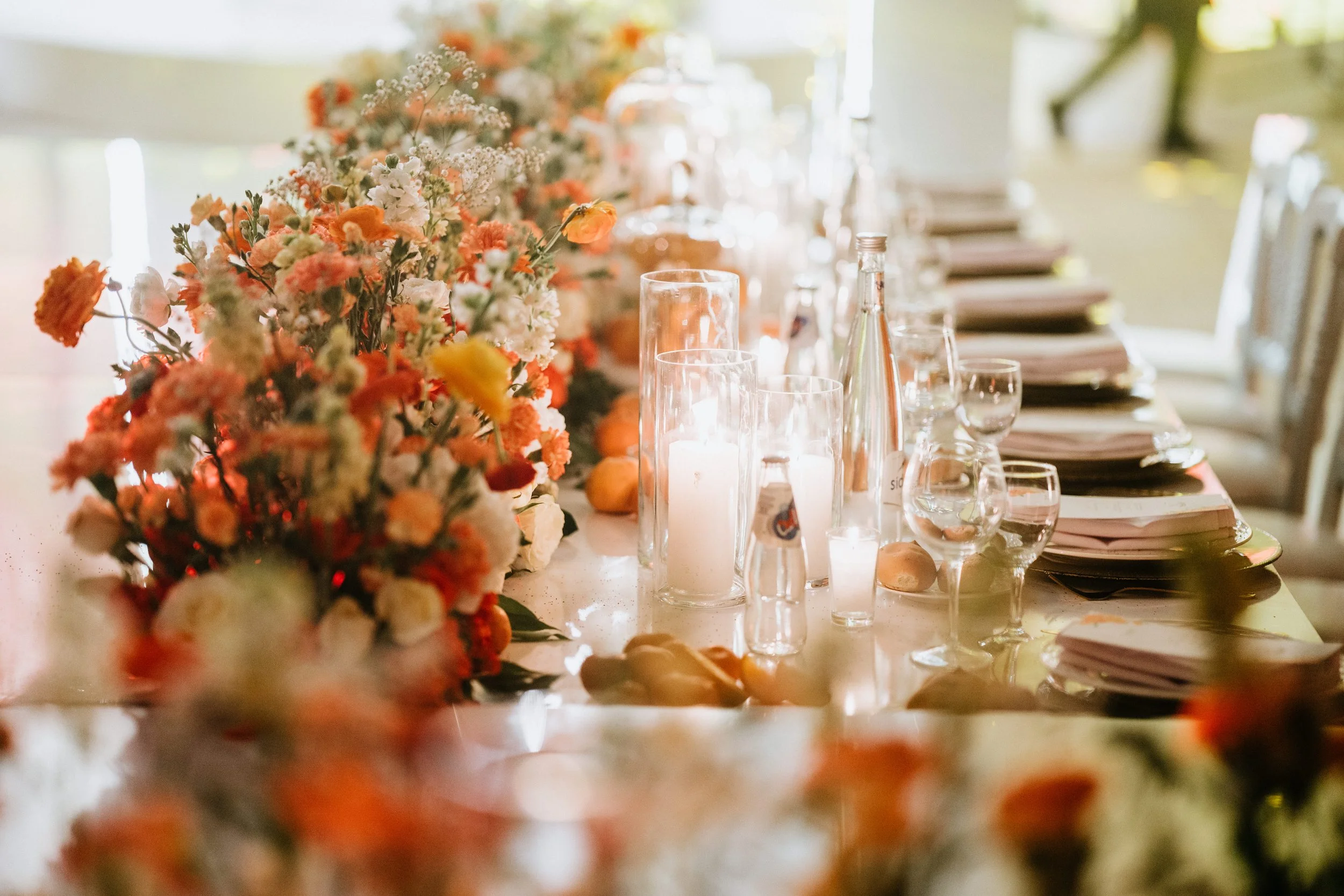 Décoration agrume de mariage 