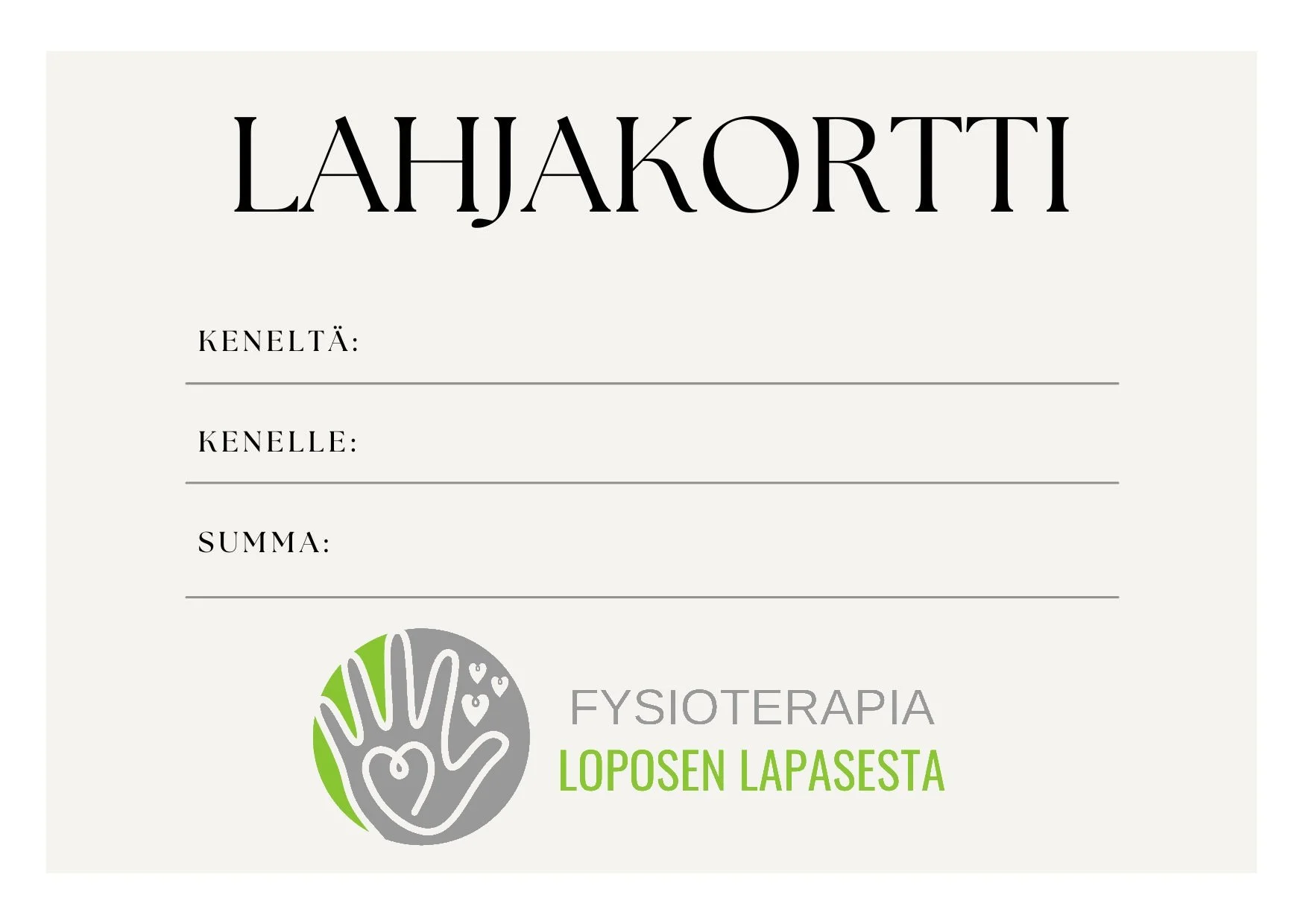 Lahjakortti