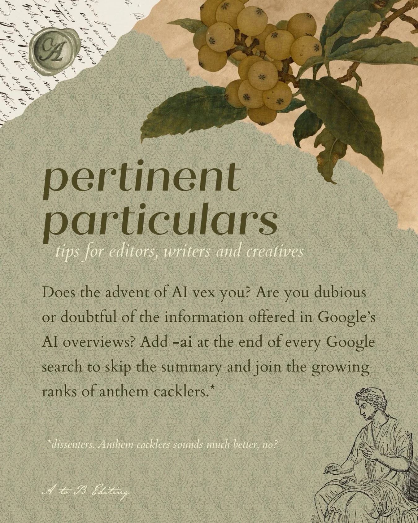 Anthem cacklers is a new addition to the vocab and it&rsquo;s staying. 

Anti-AI always.