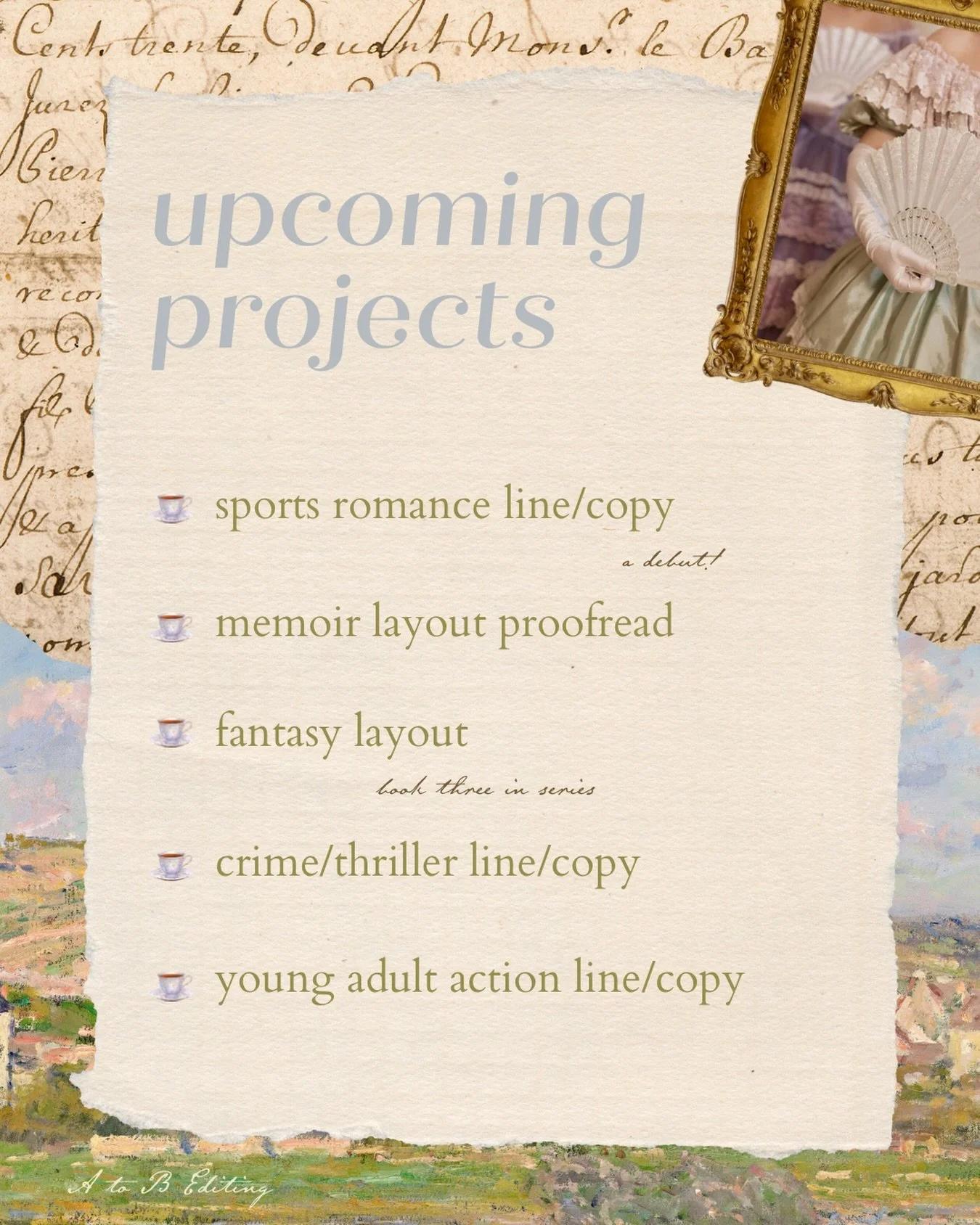 The next few months with @covenpresshq are looking a lil busy 📜🕯️

To book in for an edit in the second half of this year, follow the link in my bio to the Coven Press enquiry form 🩵🪽