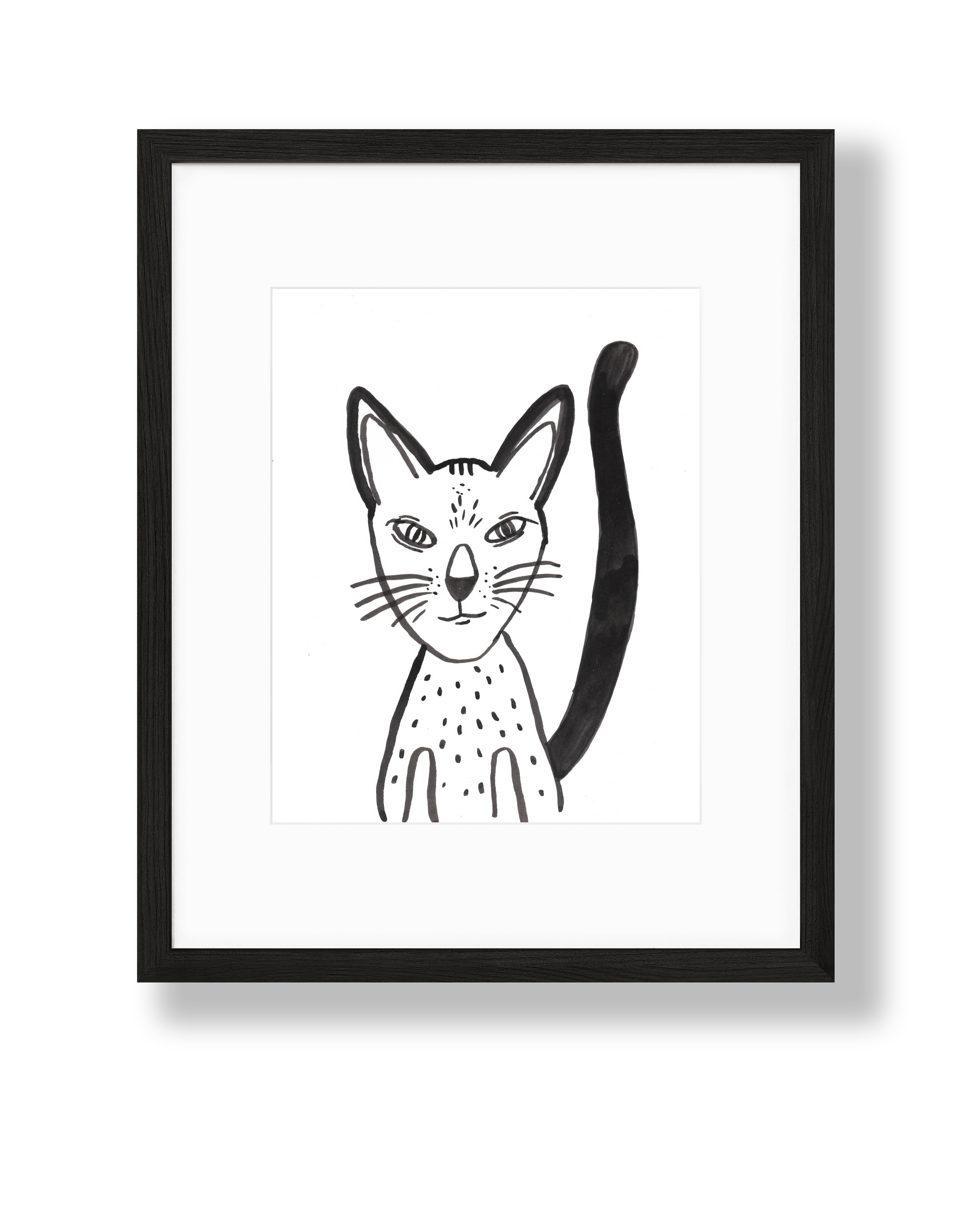 Mamas Cat Original Art by Inky Skoodles