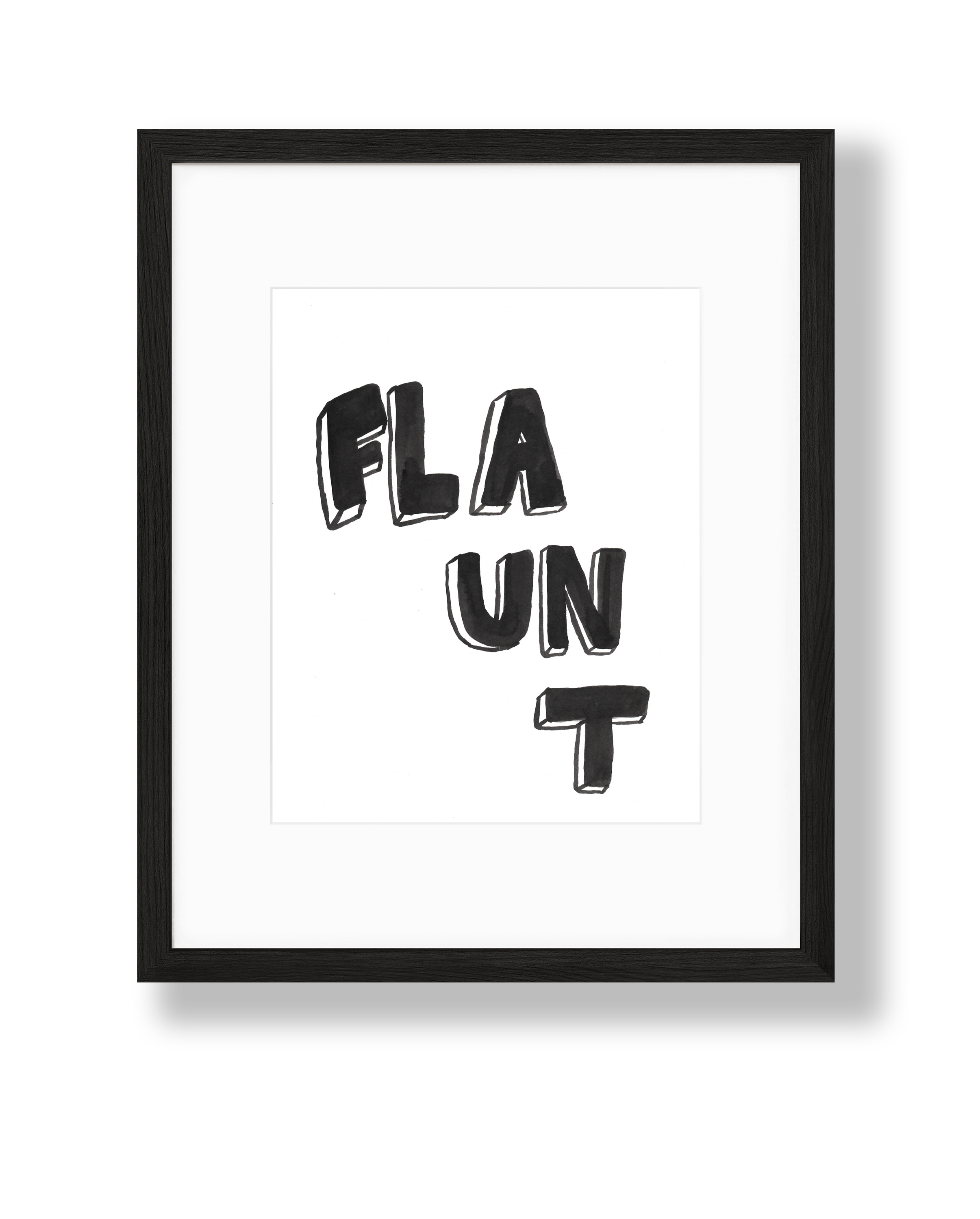 FLAUNT Original Art by Inky Skoodles