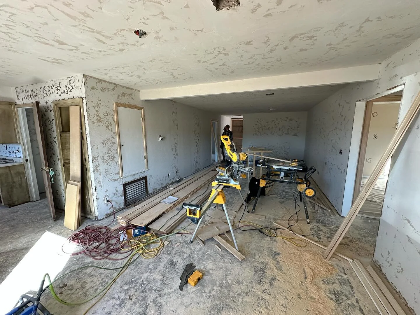 Carpentry is in full swing at the Lindsay addition! We&rsquo;re installing new baseboards, casings, doors, a walk-in closet, cabinets, and a pantry. Every detail is coming together to create a functional and beautiful space!