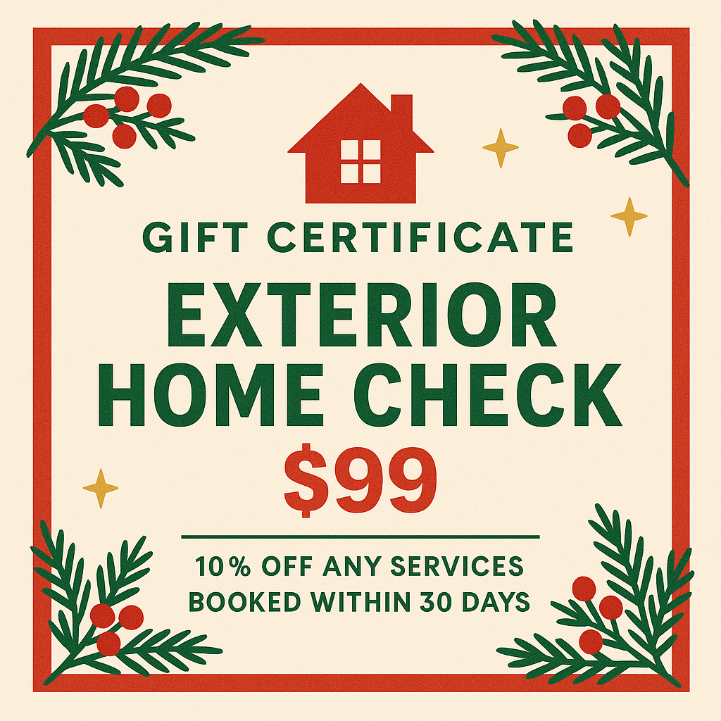 Exterior Home Check  - Christmas Gift Certificate