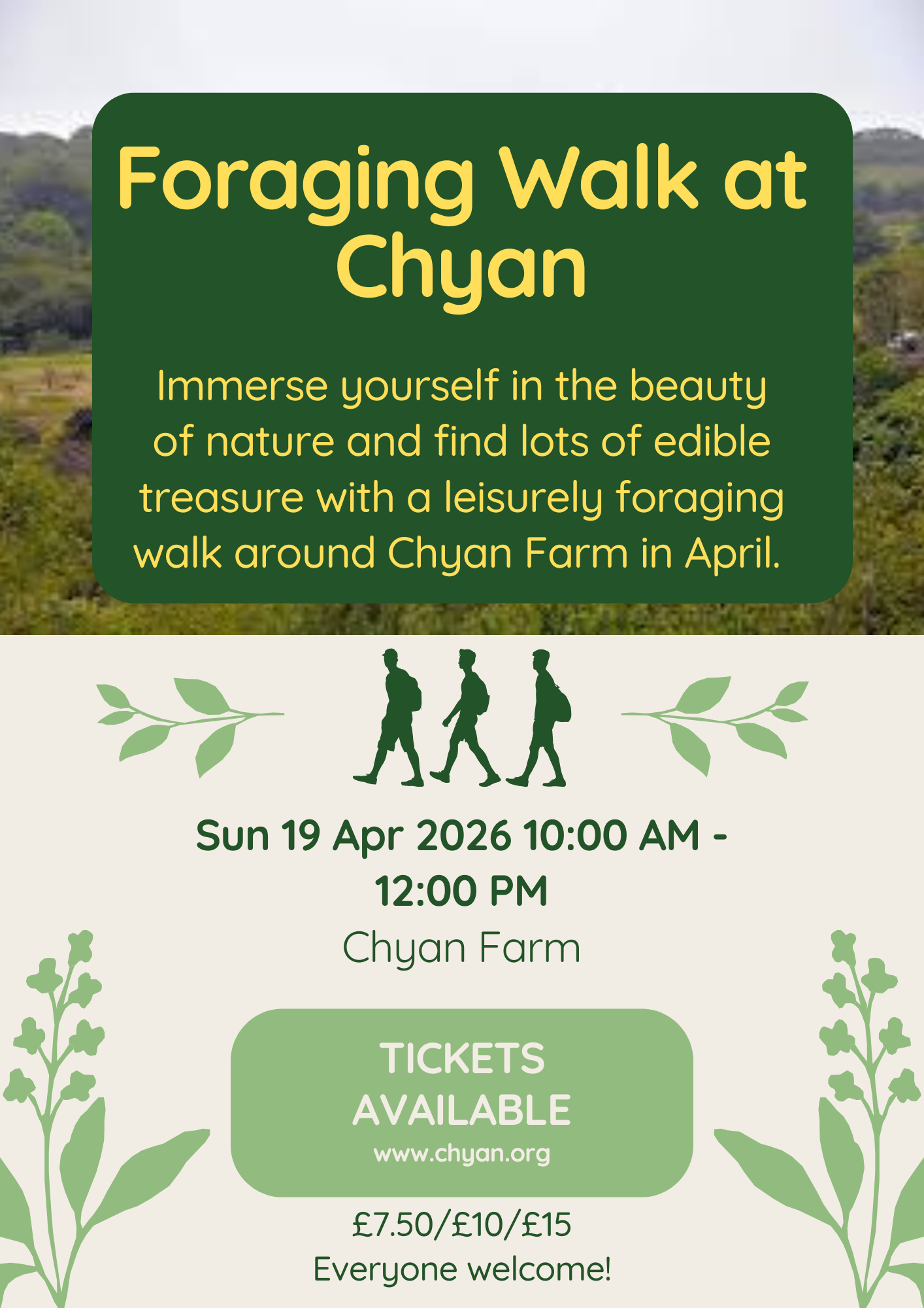 Foragaing walk with John