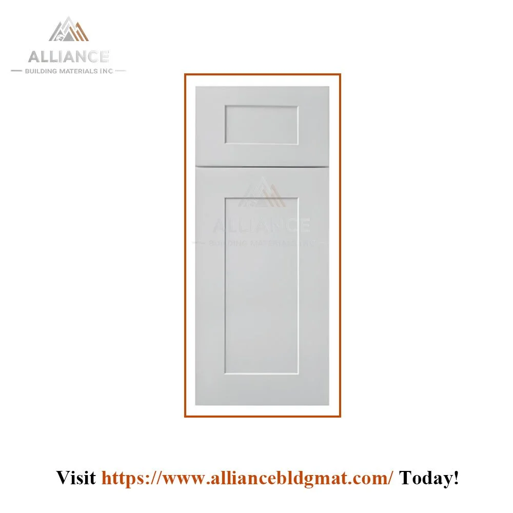 White Shaker Cabinet Door – Solid Wood Frame with MDF Center Panel