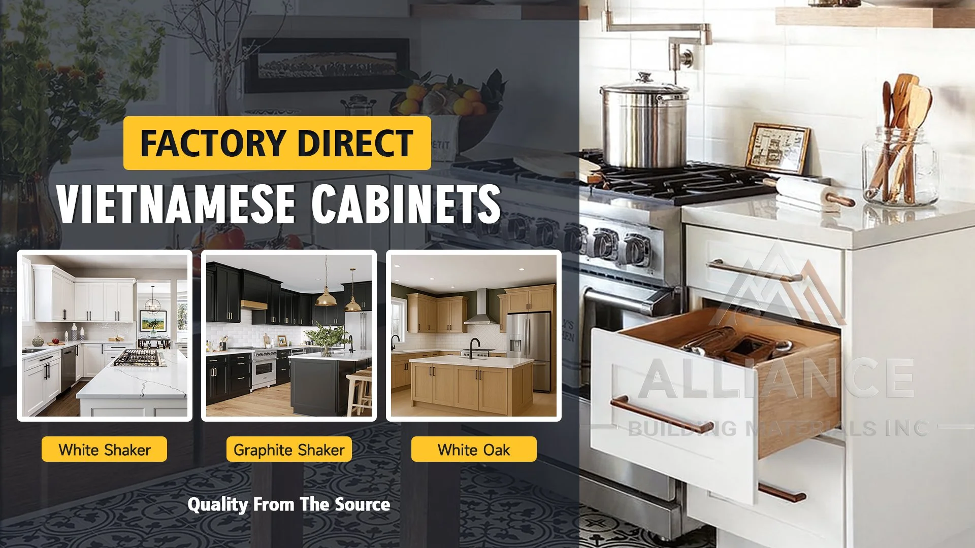 factory direct RTA kitchen cabinets with multiple styles for contractor and bulk projects
