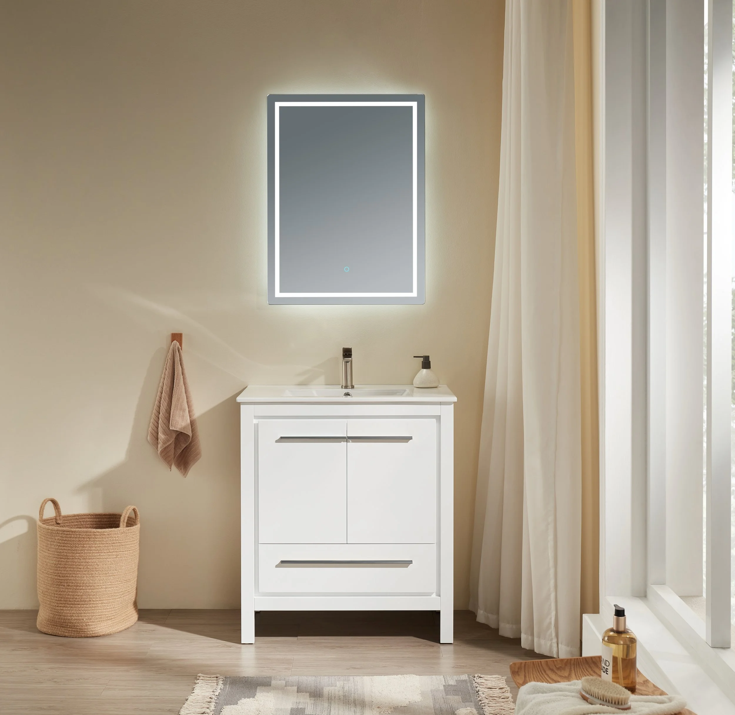 30'' Modern PVC Bathroom Vanity