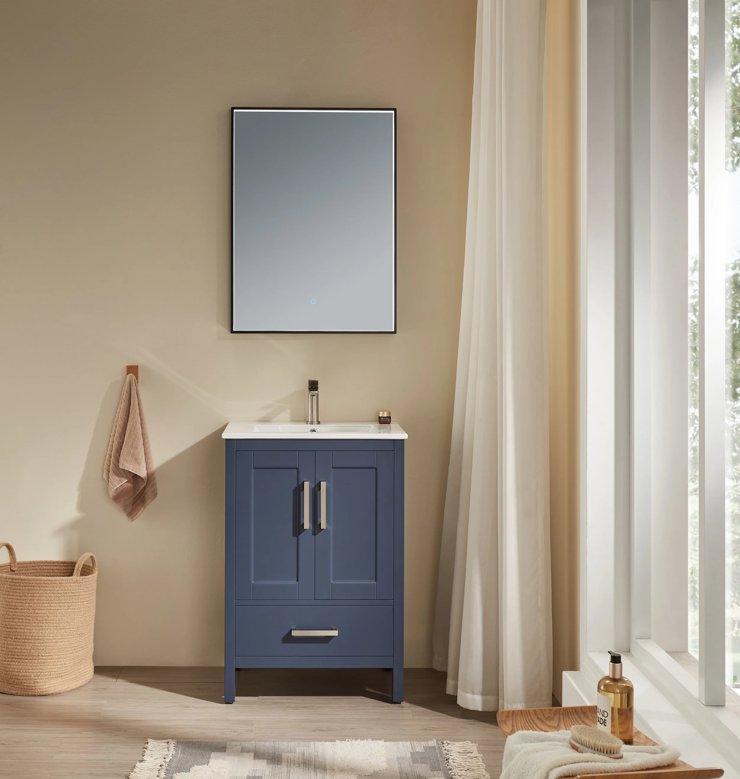 24" Modern PVC Bathroom Vanity